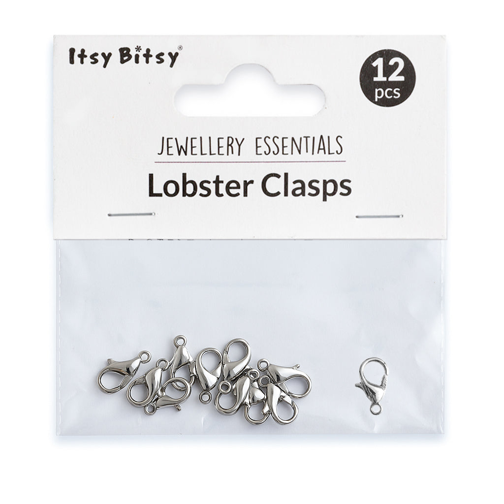 Jewellery Findings Lobster Ring 10Mm Nickel 12 Pc
