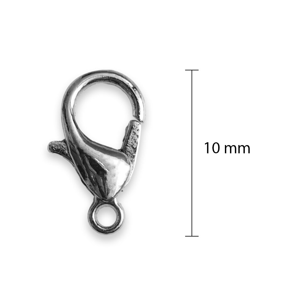 Jewellery Findings Lobster Ring 10Mm Nickel 12 Pc