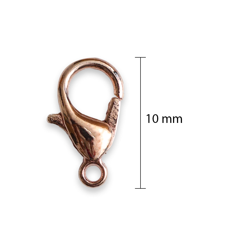 Jewellery Findings Lobster Ring 10Mm Rose Gold 12 Pc