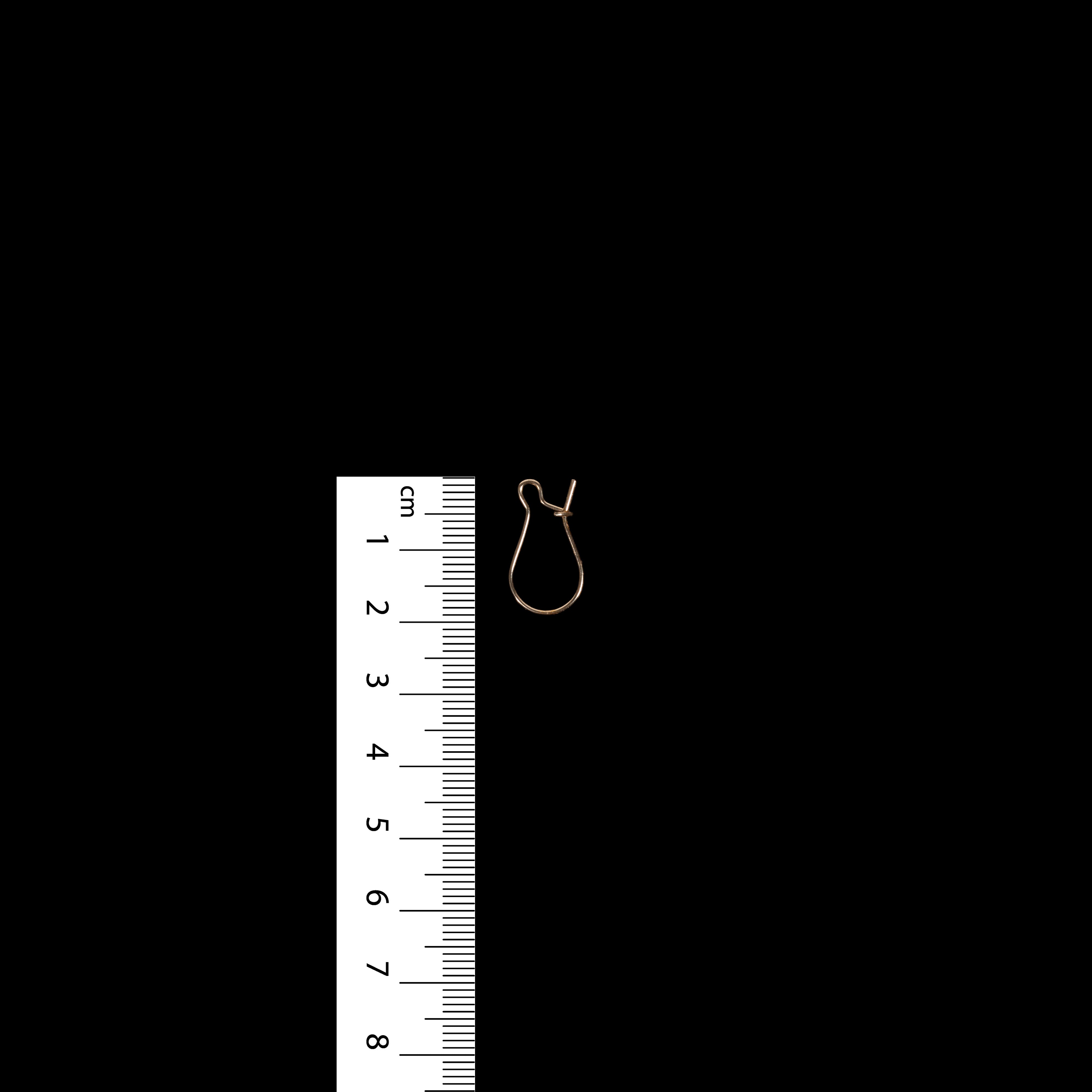 Jewellery Findings Drop Clasps U Hoop 20mm Gold 6Pc