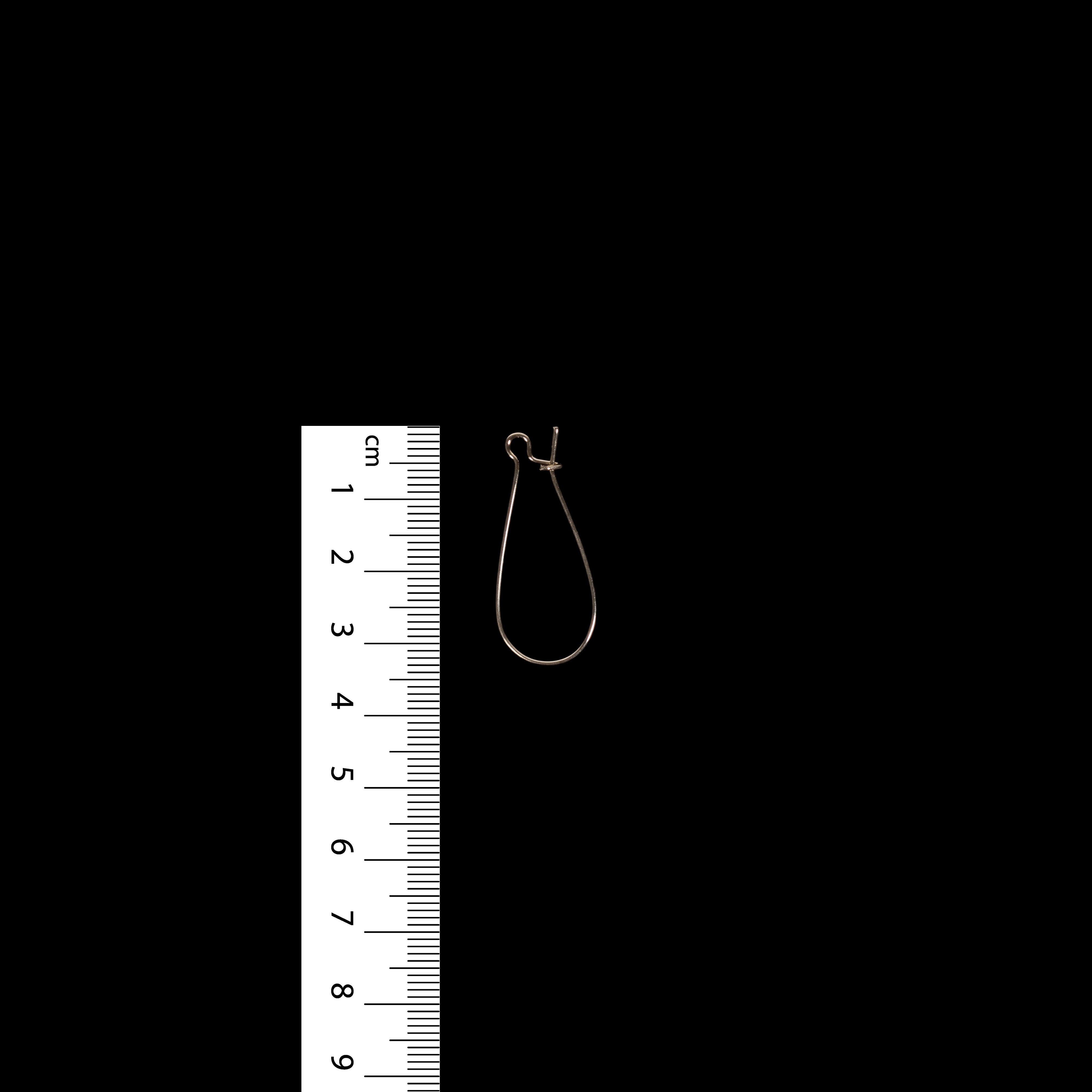 Jewellery Findings Drop Clasps U Hoop 35mm Gold 6Pc