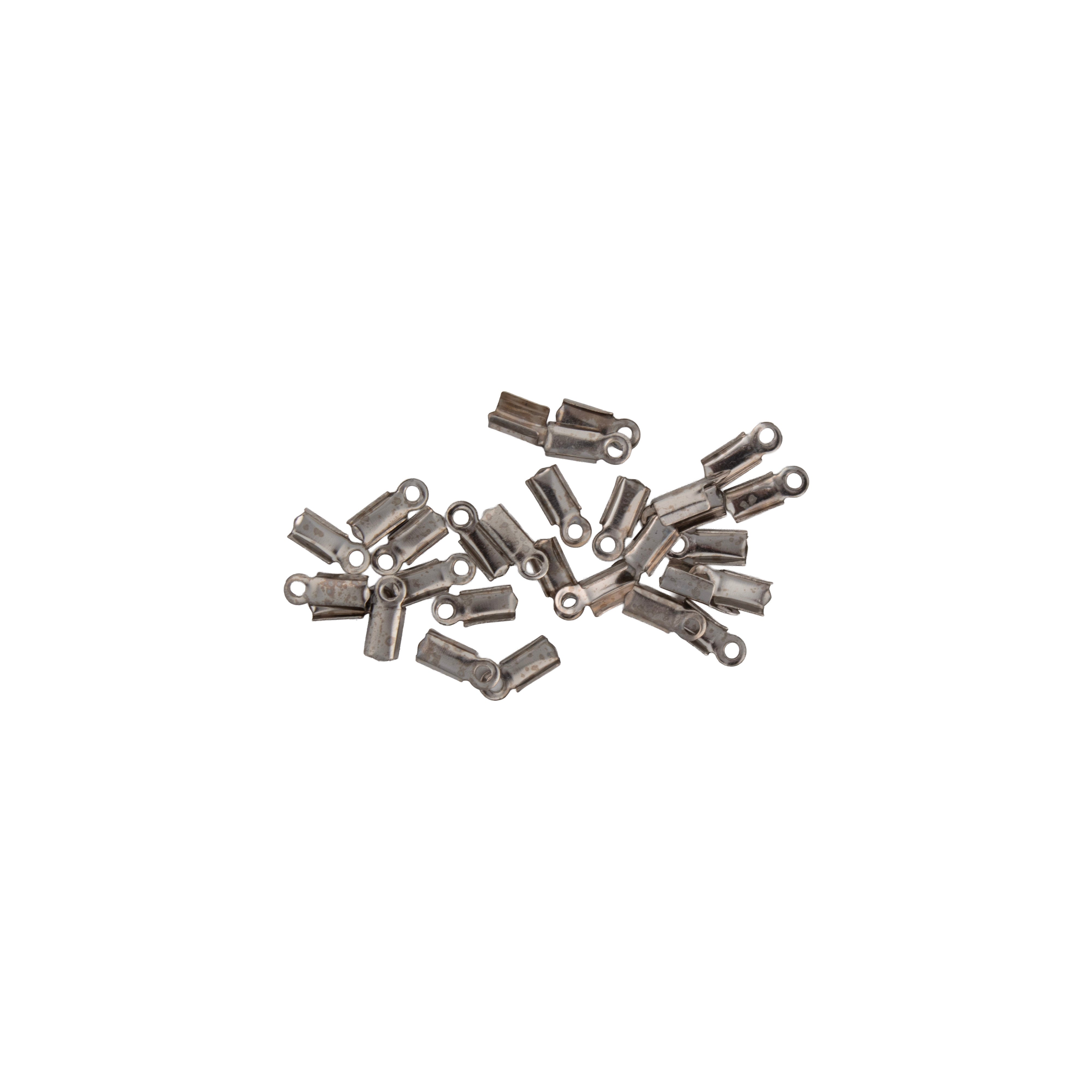 Jewellery Findings End Piece Big Nickel 30Pc
