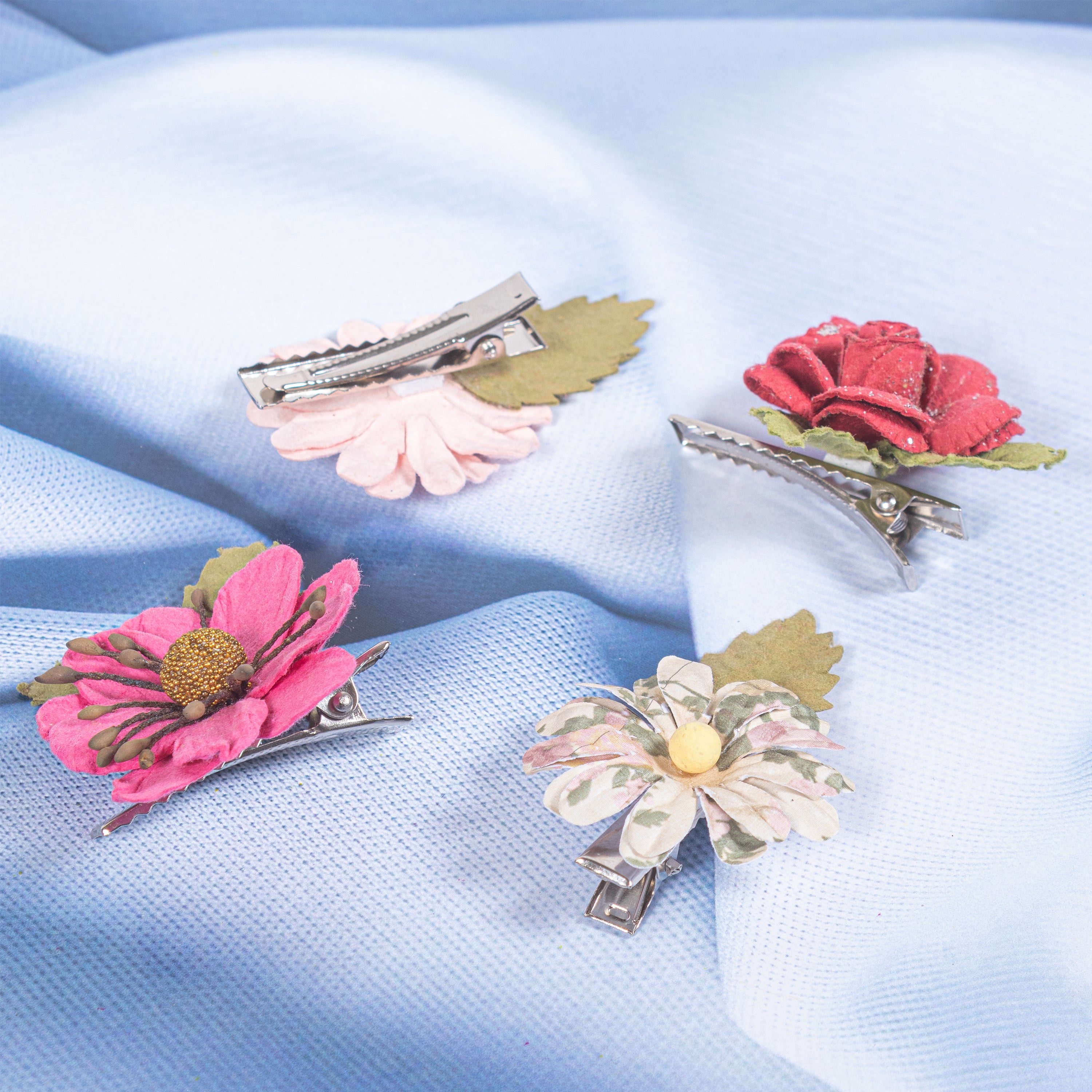 Crocodile Hair Clip 4Pc