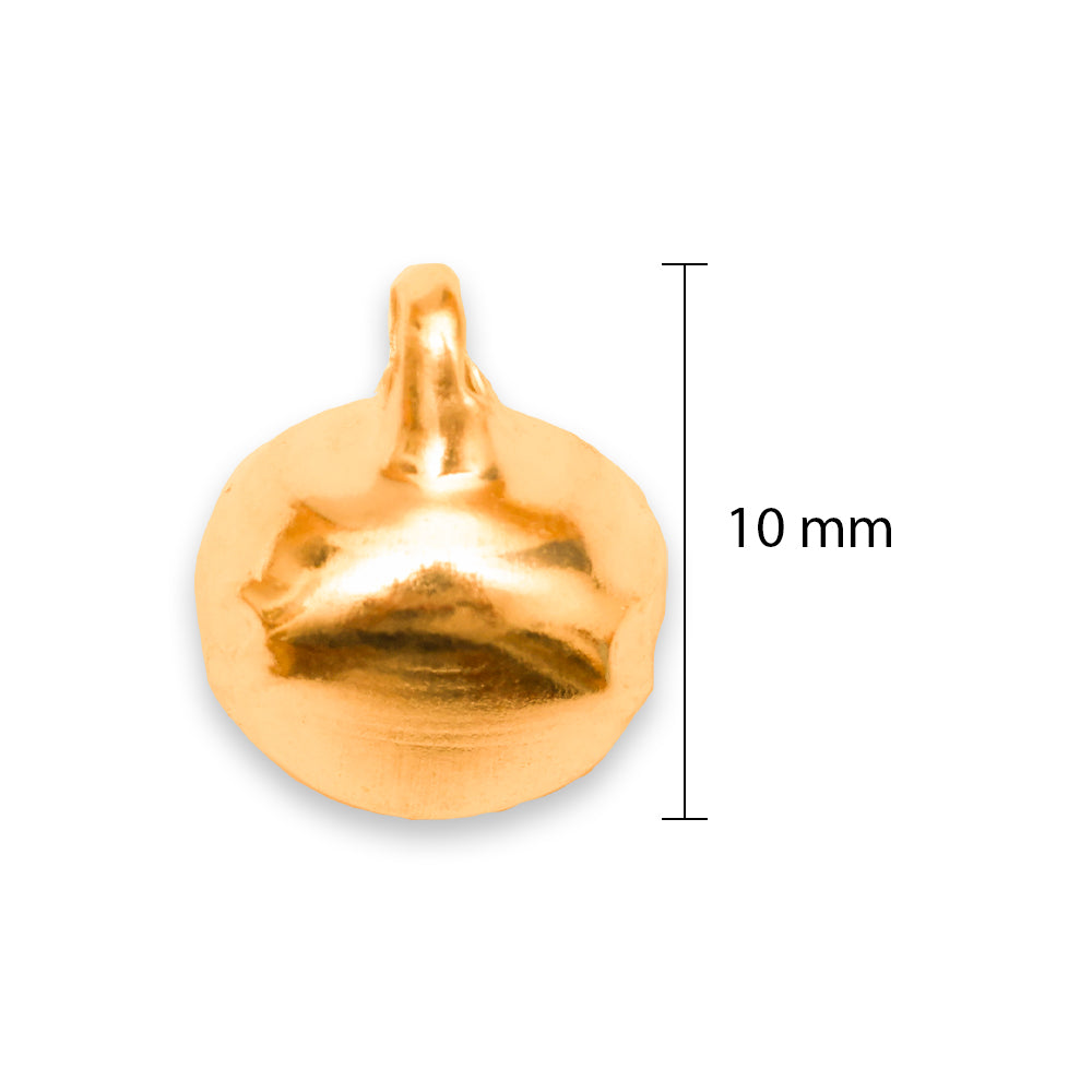 Metal Jingle Bell 10Mm Gold 25 Gm