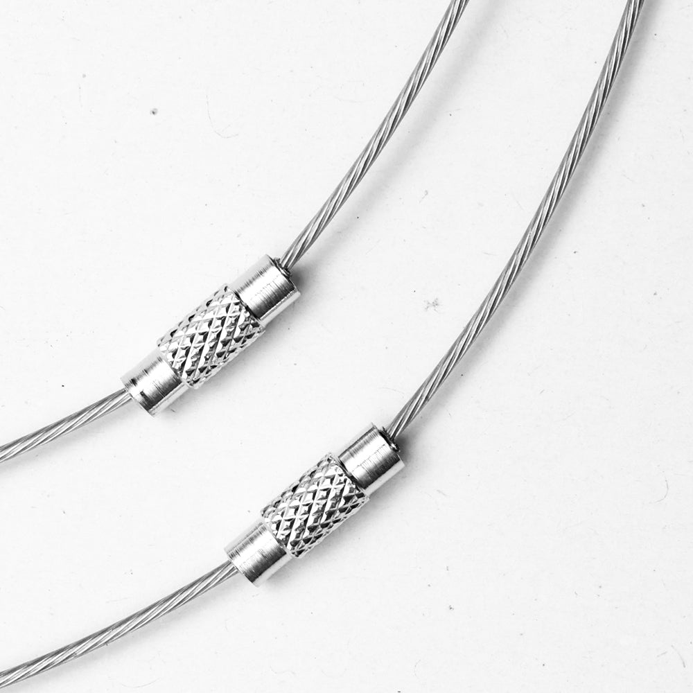 Chocker Silver 2 Pc