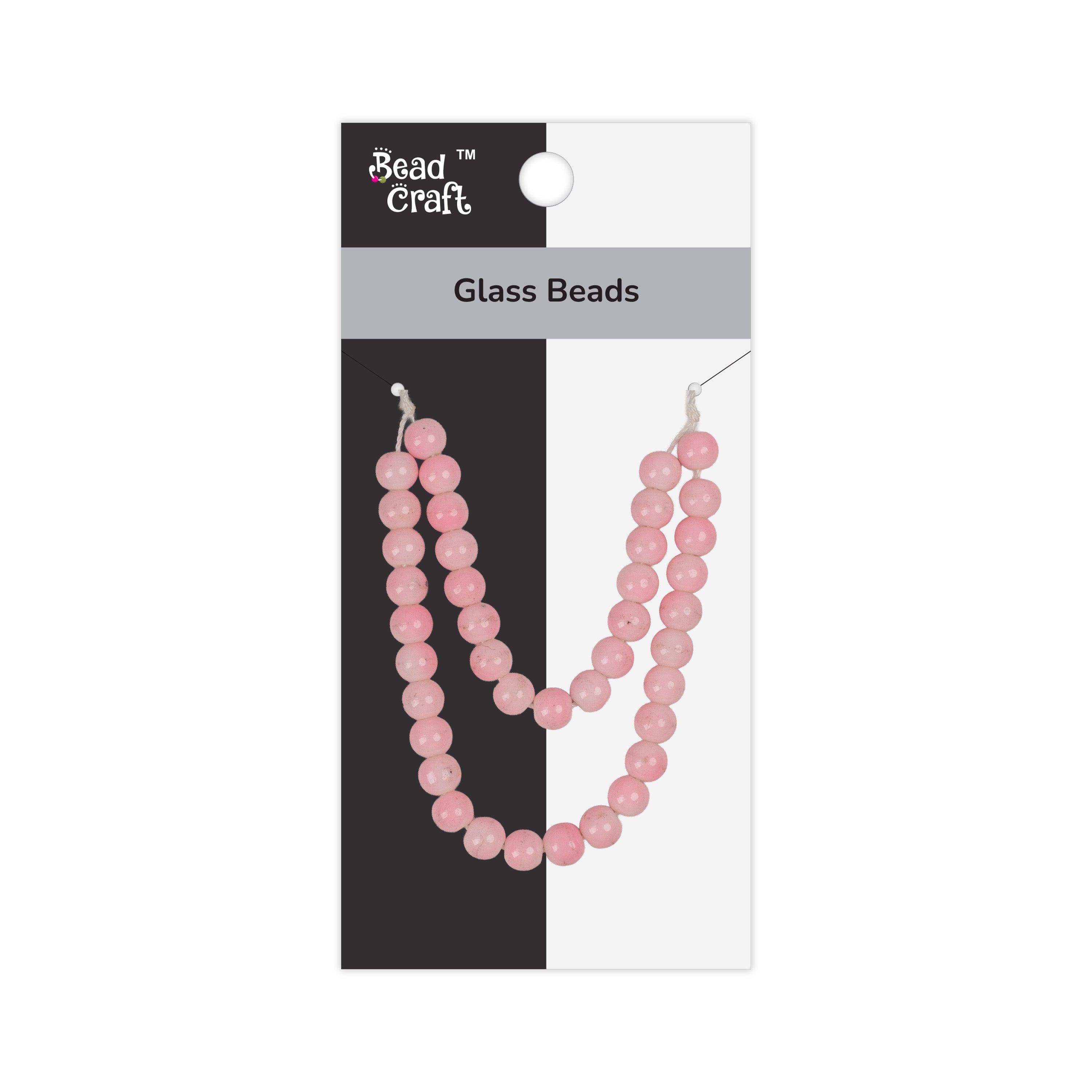 Glass Beads Round Blush Pink Approx 8.27mm 1 String