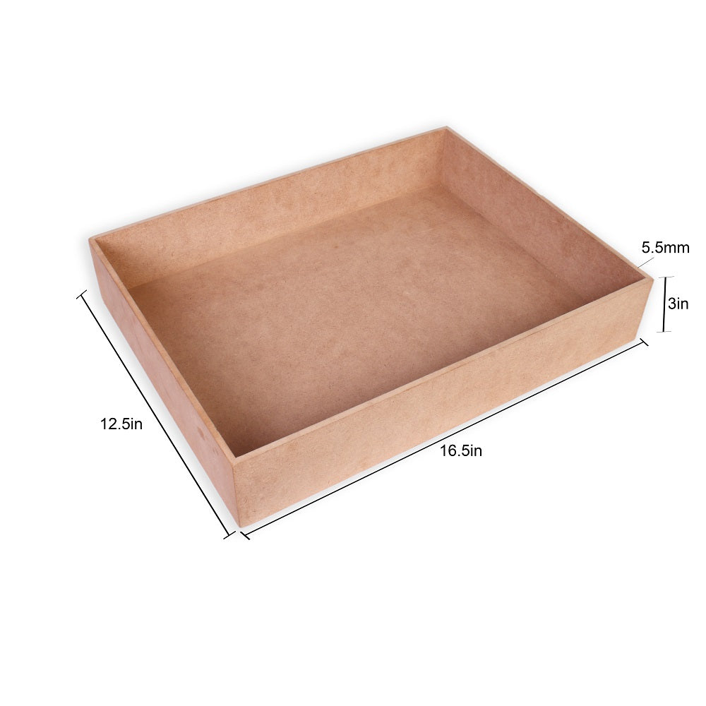 MDF Organizer Tray Approx L36.7 X W26.8 X D5.3Cm 5.5Mm Thick 1Pc Lb