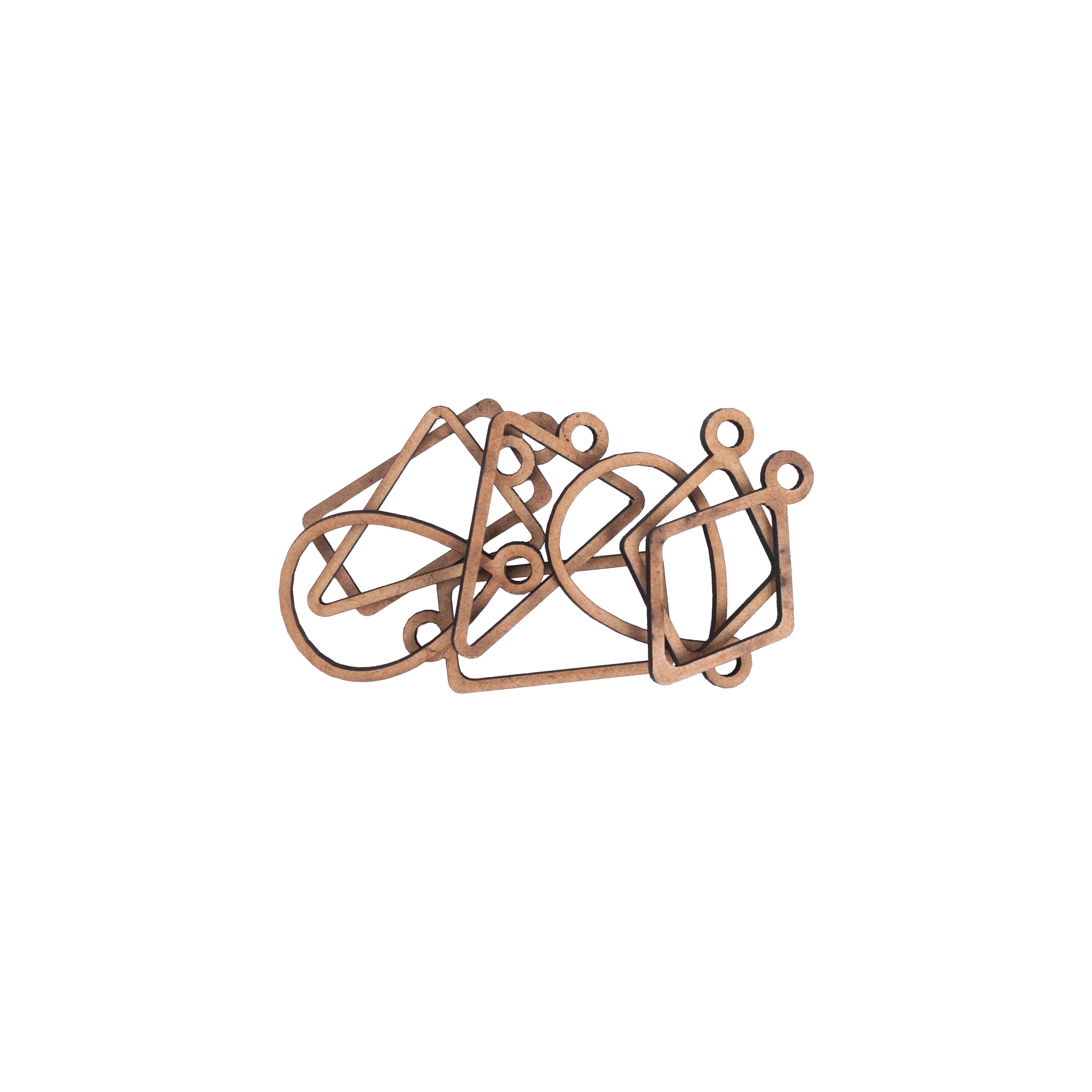 MDF Earring Base 4 Designs Each 2 pc