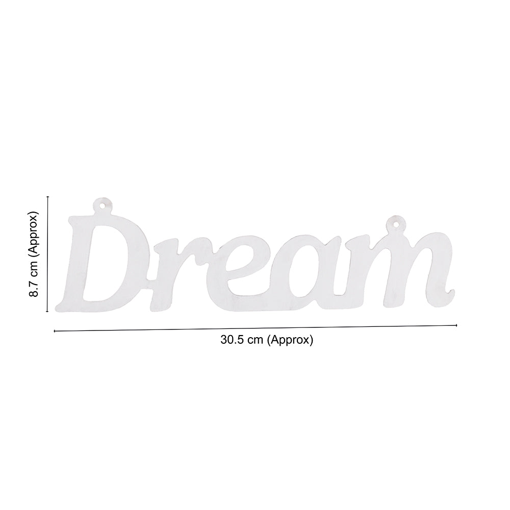 Wooden Hanging Decor - Dream | 4mm Thickness - Approx 8.7 x 30.5cm 1pc