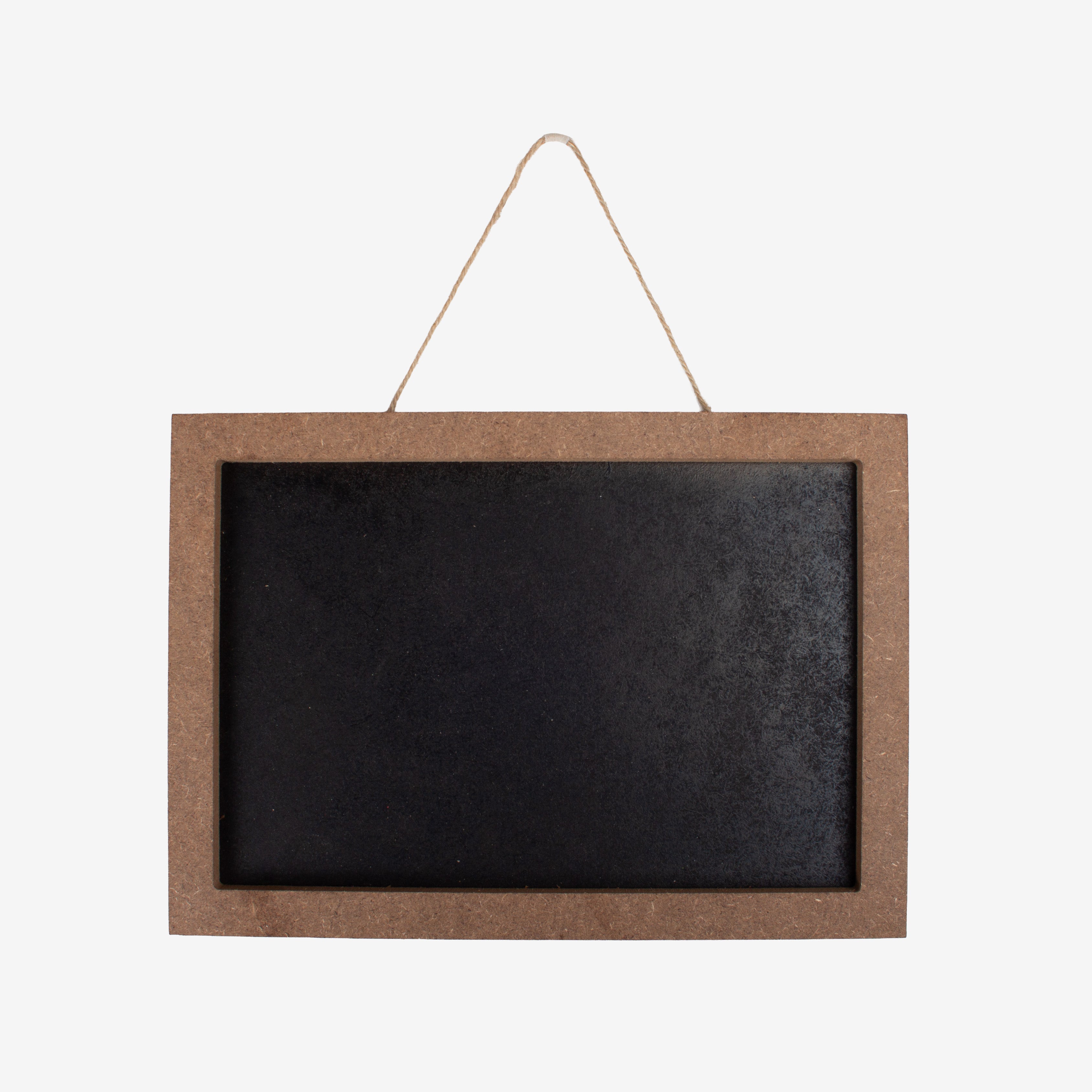 Chalk Hanging Message Board MDF 12mm Thickness Approx 9.5 x 6.75 x 0.5in 1pc