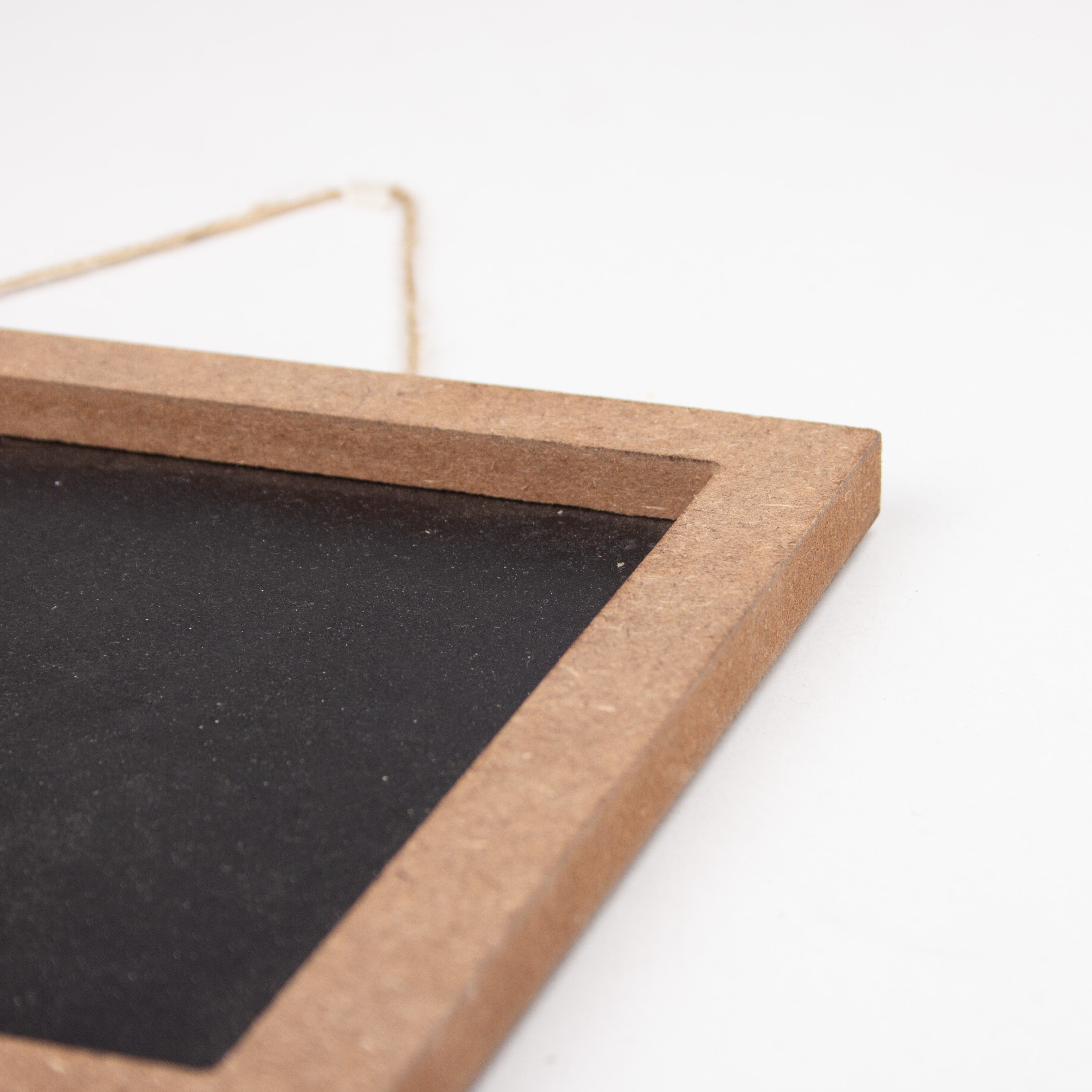 Chalk Hanging Message Board MDF 12mm Thickness Approx 9.5 x 6.75 x 0.5in 1pc