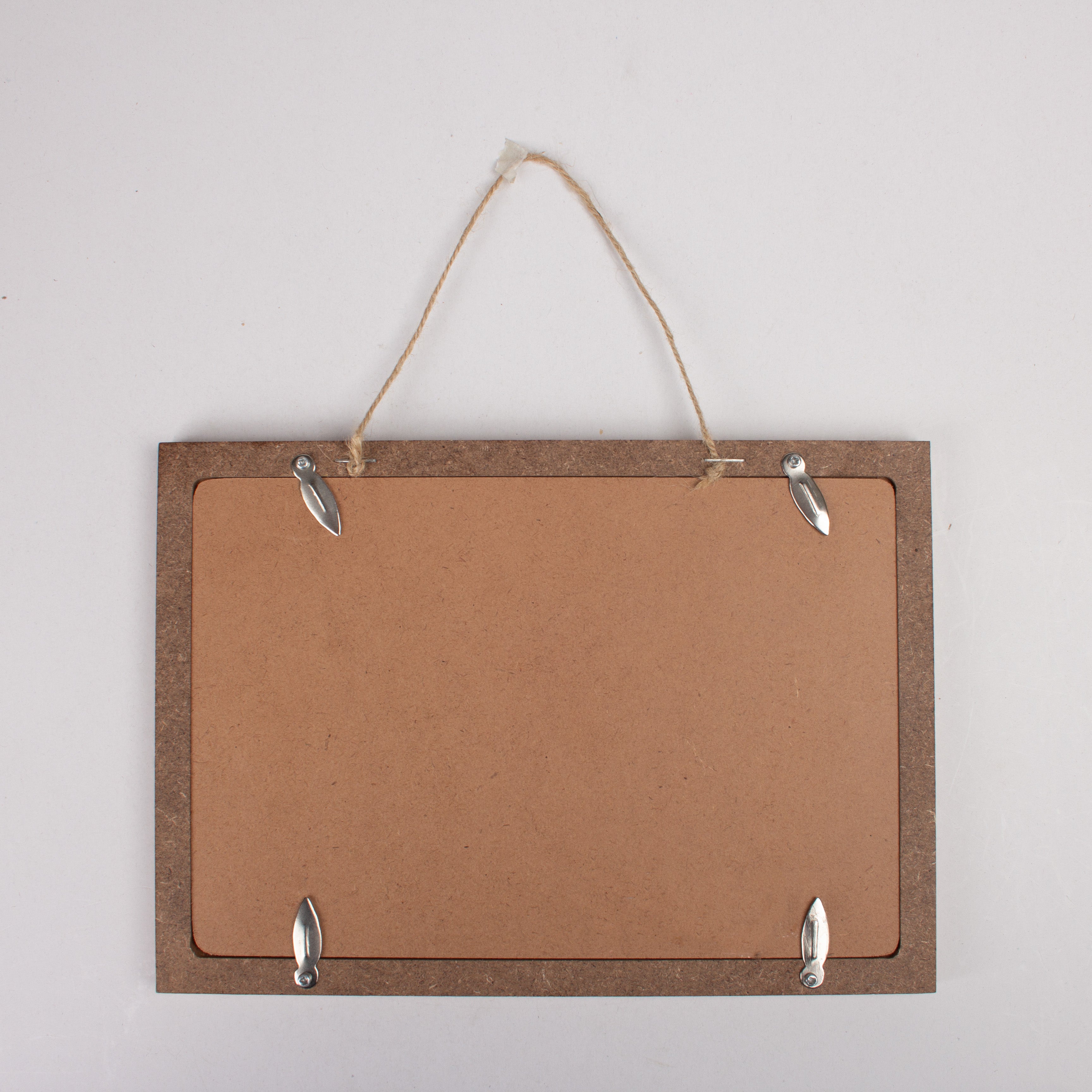 Chalk Hanging Message Board MDF 12mm Thickness Approx 9.5 x 6.75 x 0.5in 1pc