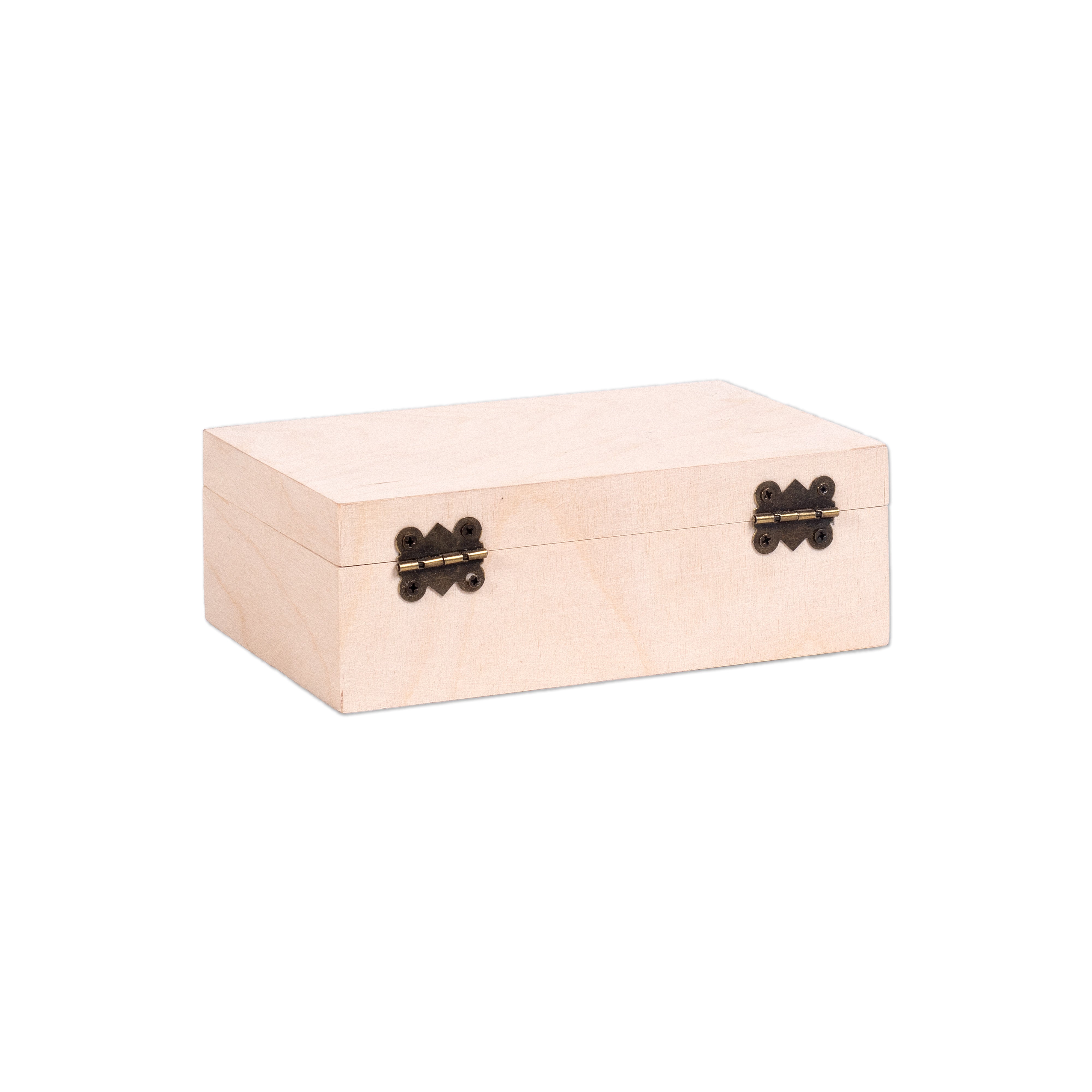 Birch Wood Waterproof Box With Metal Latch L6 X W4 X H2inch 1pc LB