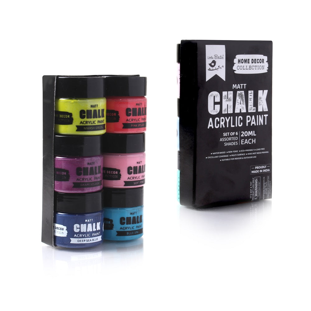 Home Decor Chalk Paint Cheery Blend 6Pcs X 20ml 1 Kit