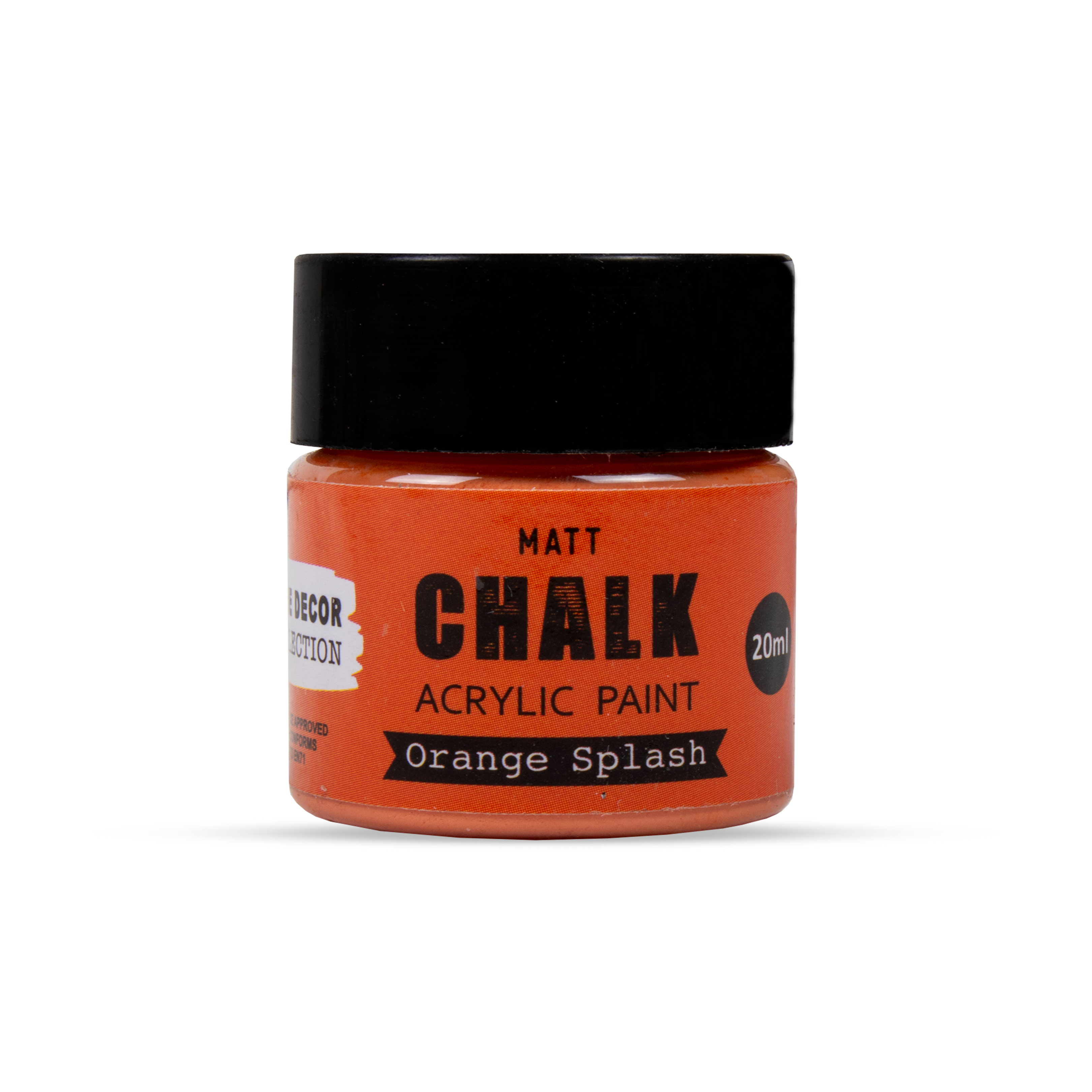 Home Decor Chalk Paint Orange Splash 20ml Bottle