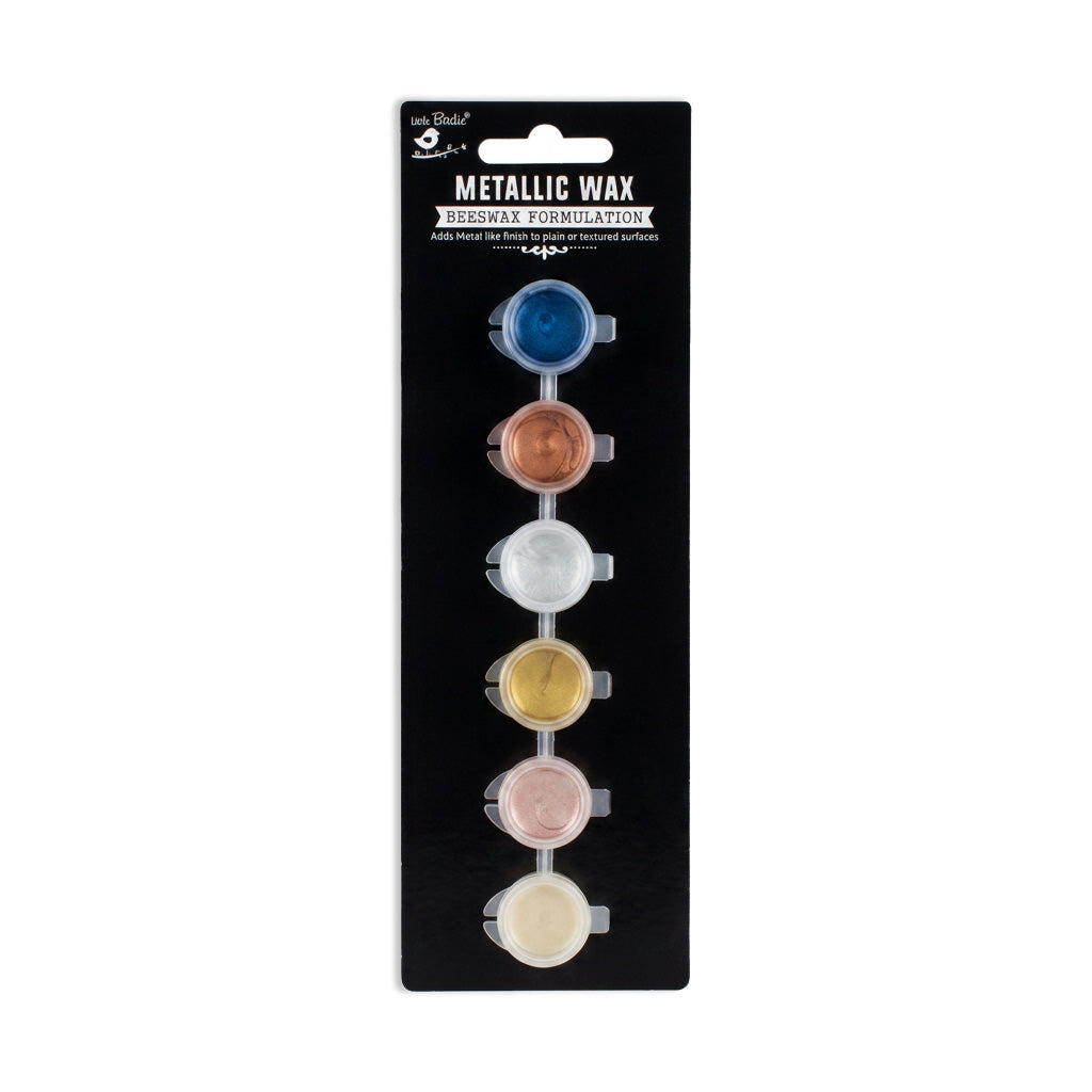 Metallic Wax Assorted Colours 2gm X6pc