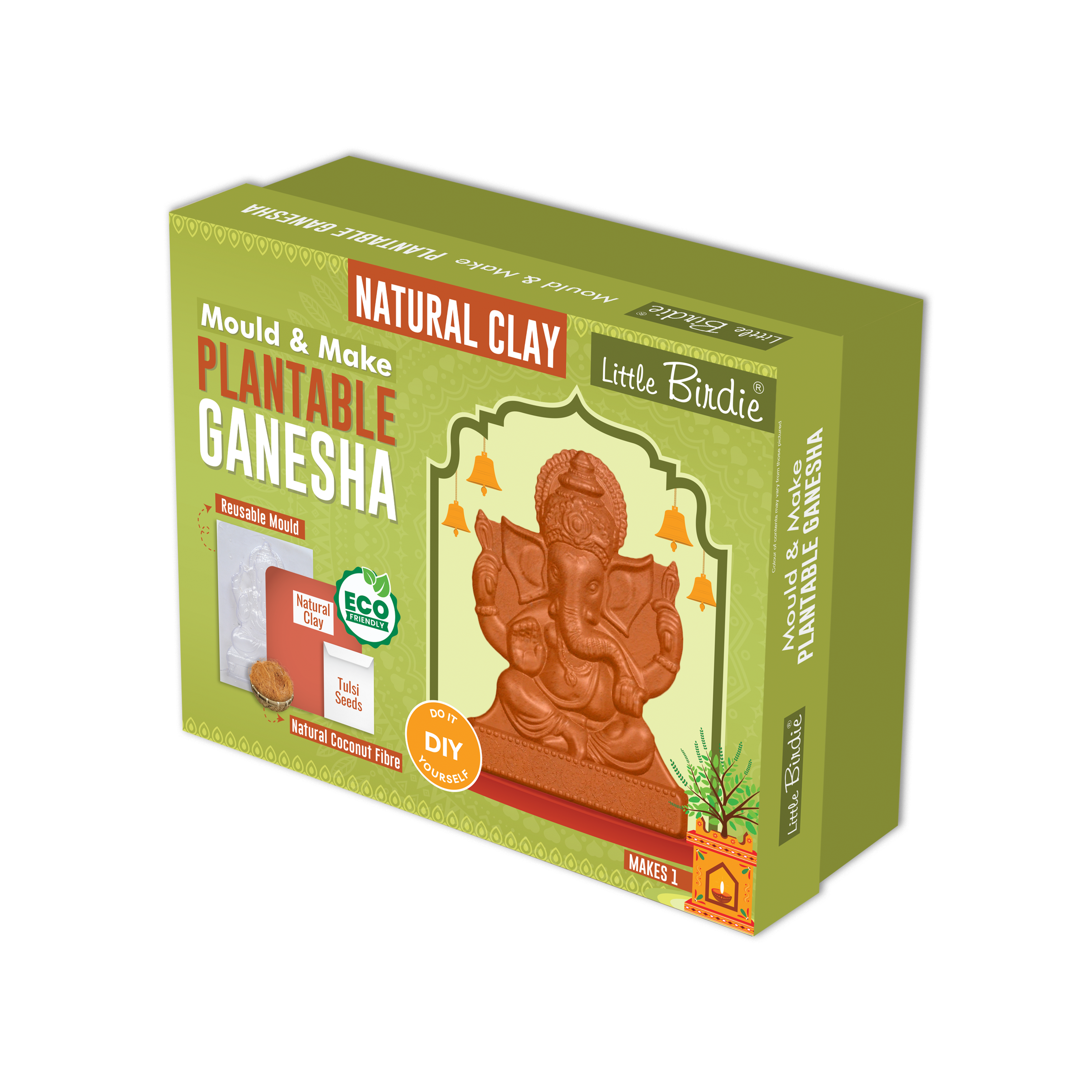 DIY Mould & Make Plantable Ganesha Kit 1 Box