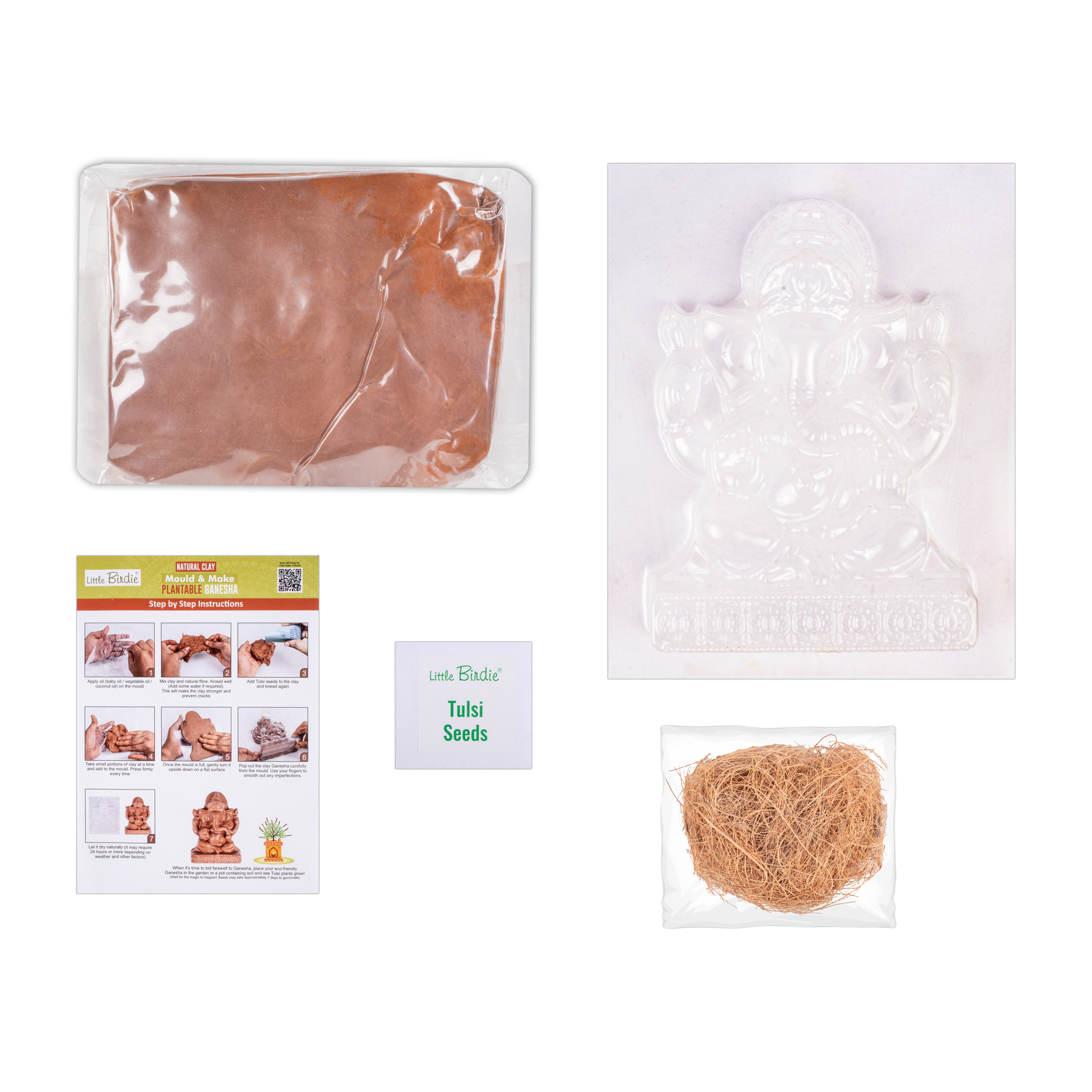 DIY Mould & Make Plantable Ganesha Kit 1 Box