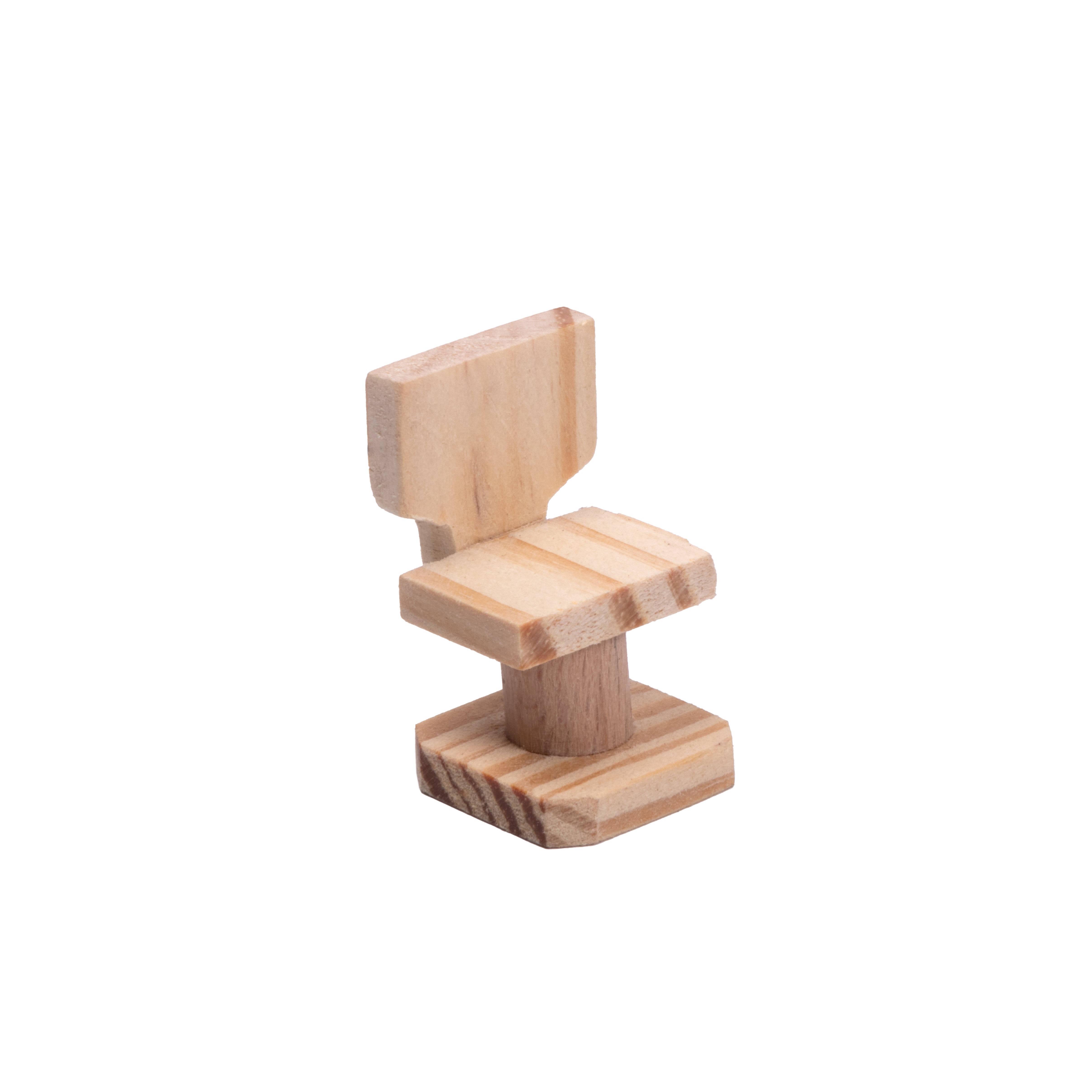 Wooden Miniature Study Table And Chair Approx L2.95inch x W1.77inch x H2.36inch & L0.98 x W0.91 x H1.61inch 1pc