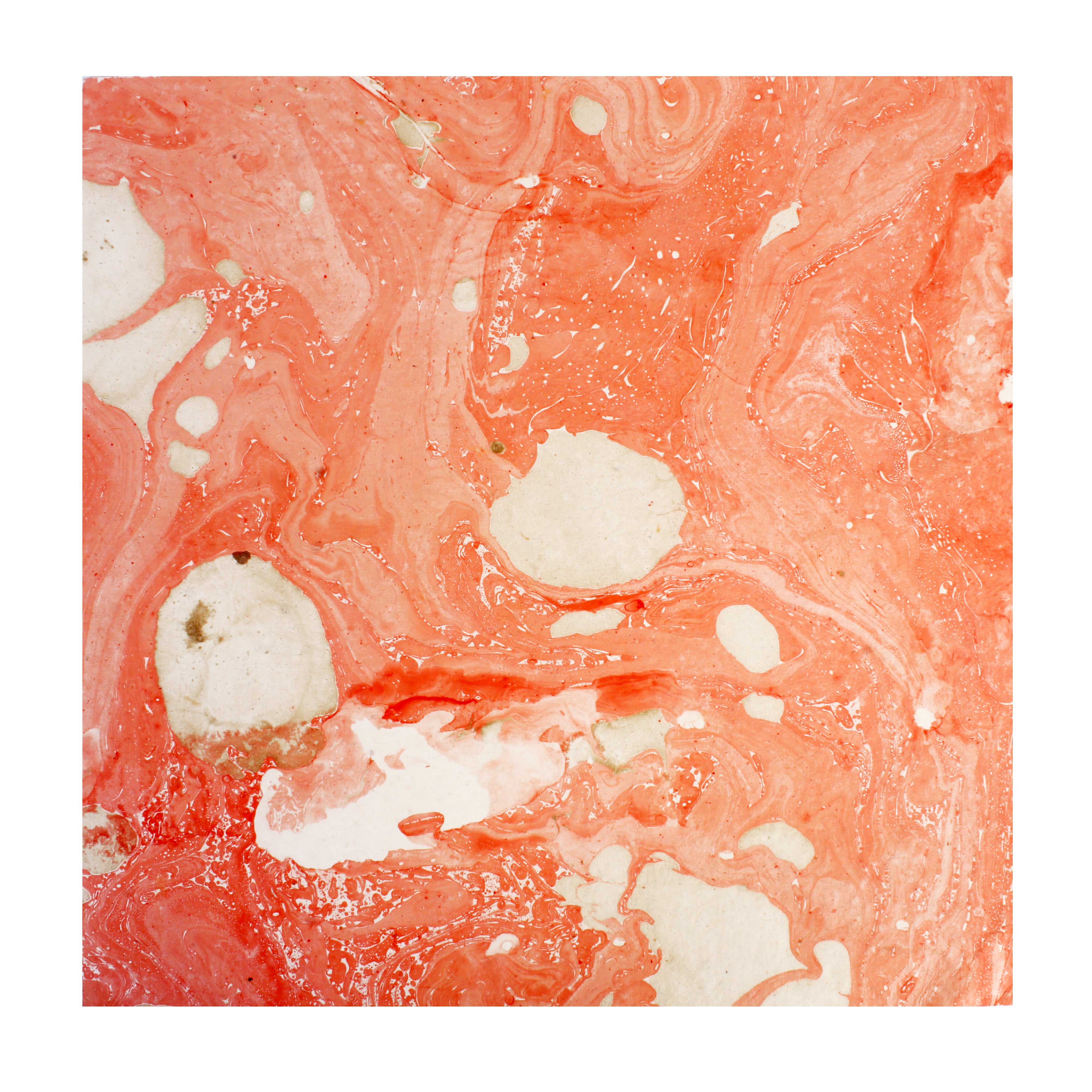 Marbled Paper Shimmer Coral 12X12 Inch 200Gsm 1Sheet Lb