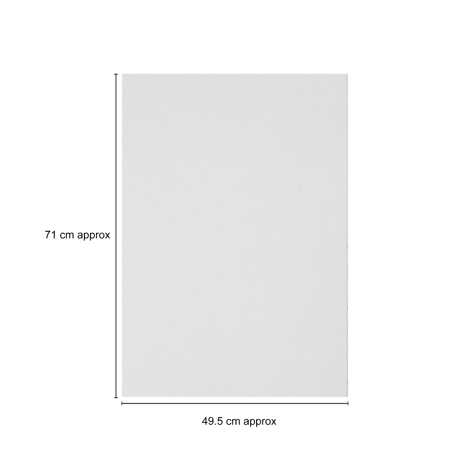 Eco Friendly Cotton Rag White Paper 200gsm 26.5x19.5inch 1Sheet