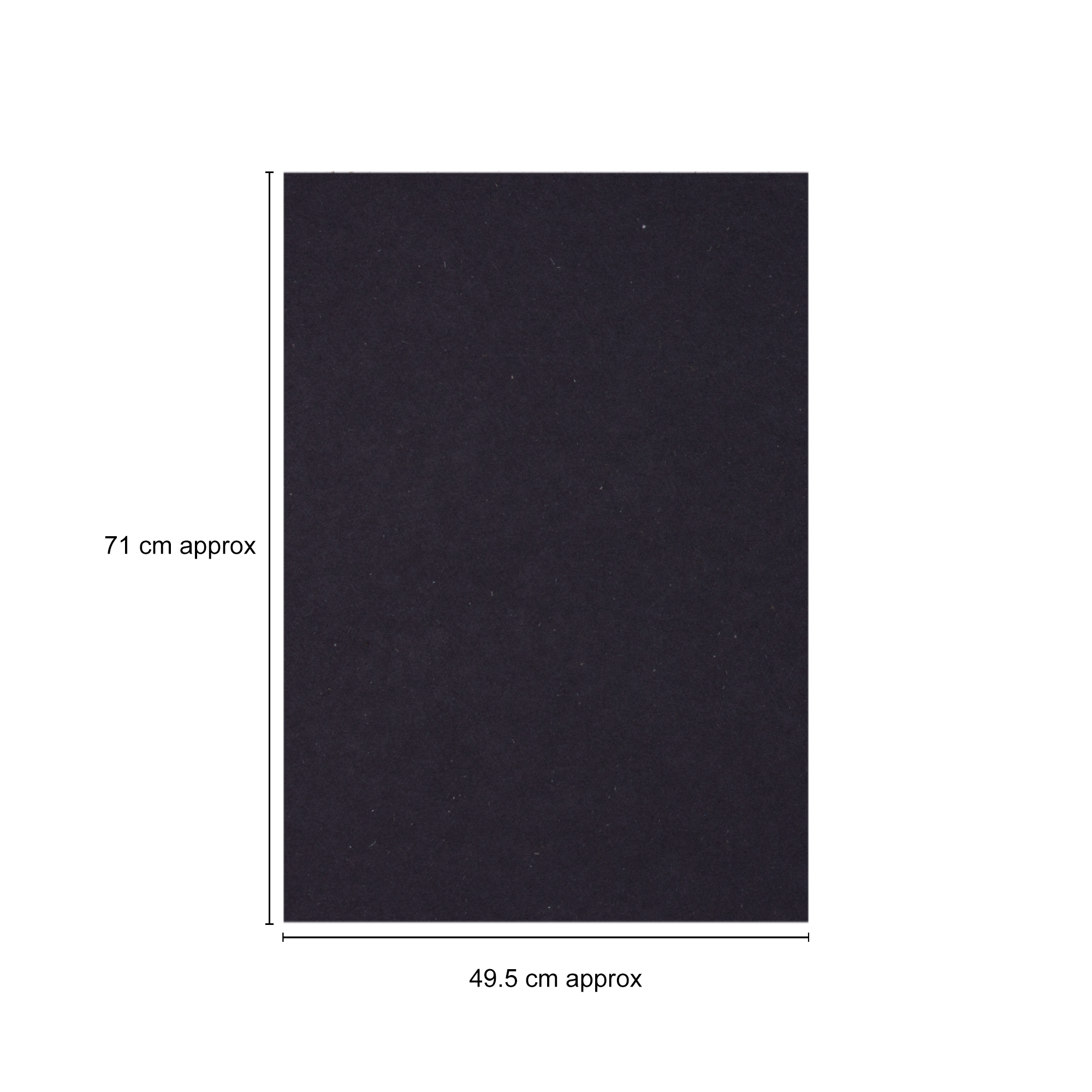 Eco Friendly Black Paper 200gsm 26.5x19.5inch 1Sheet