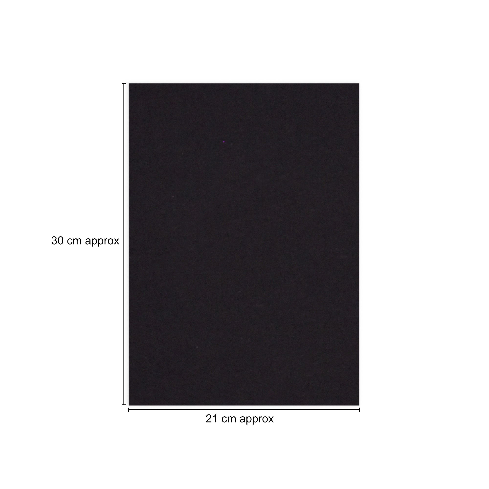 Cardstock Ebony Black A4 200Gsm 1Sheet