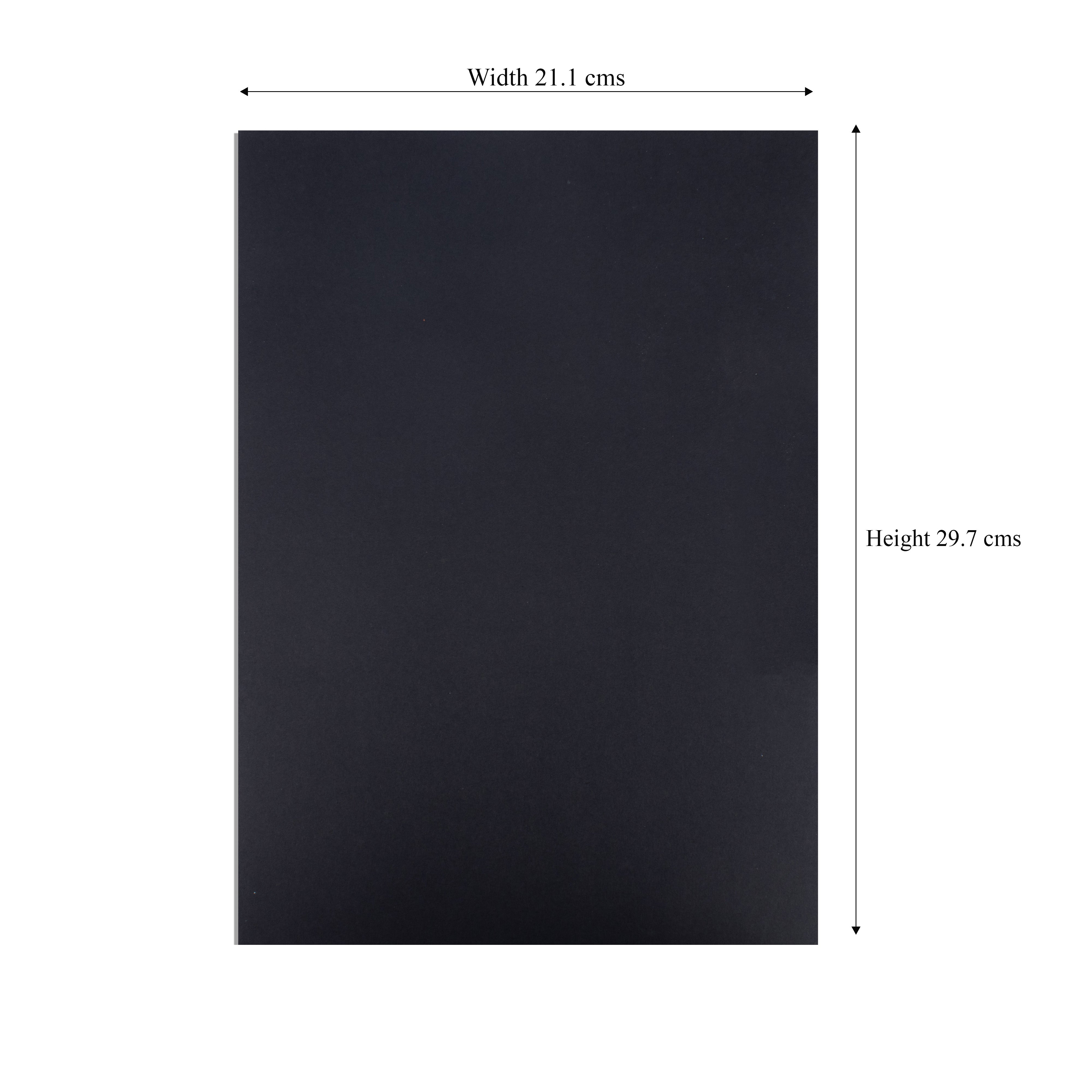 Cardstock Soot Black A4 200gsm 1Sheet