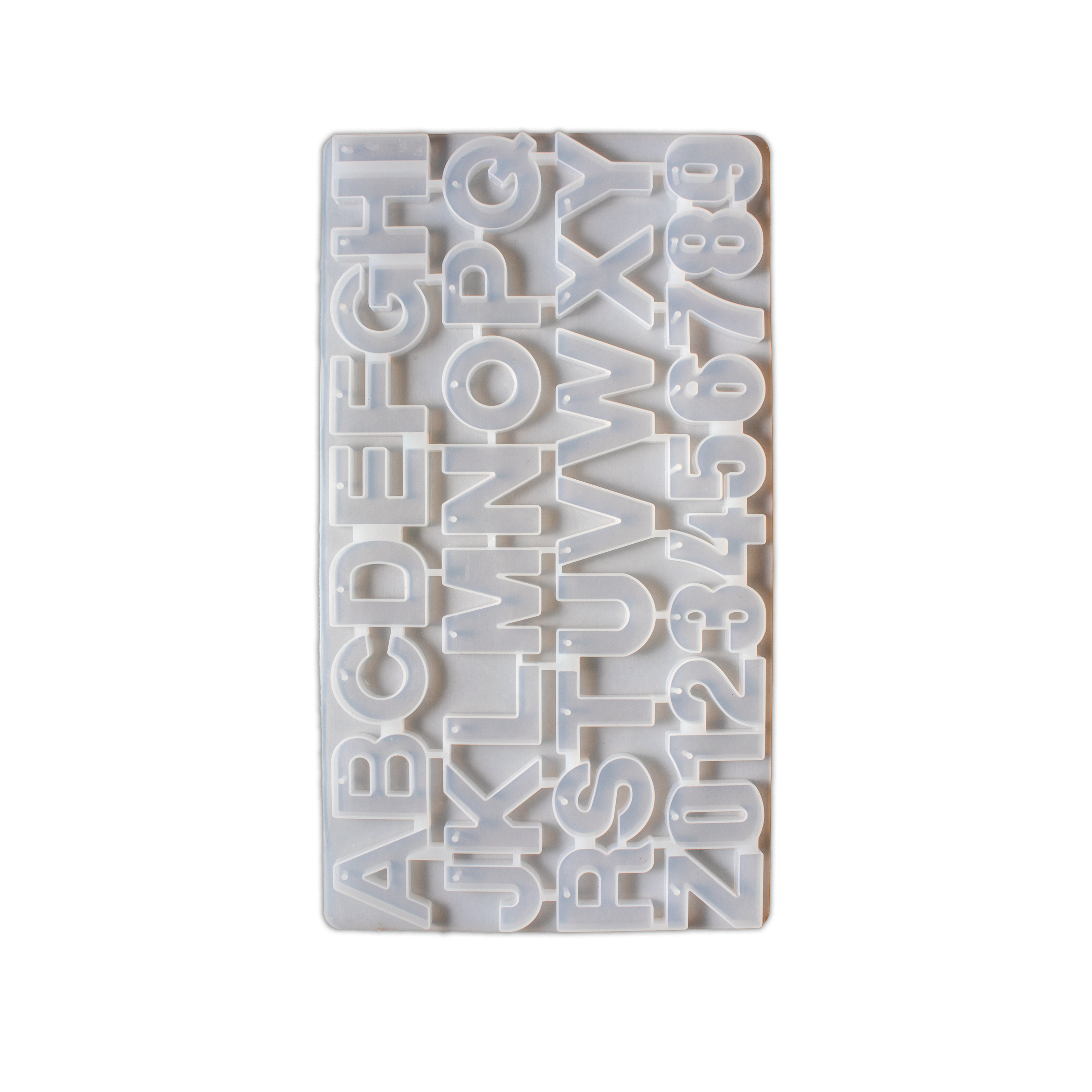 Silicone Mould Alphabet And Numbers L14 X W7.5inch Approx 1pc