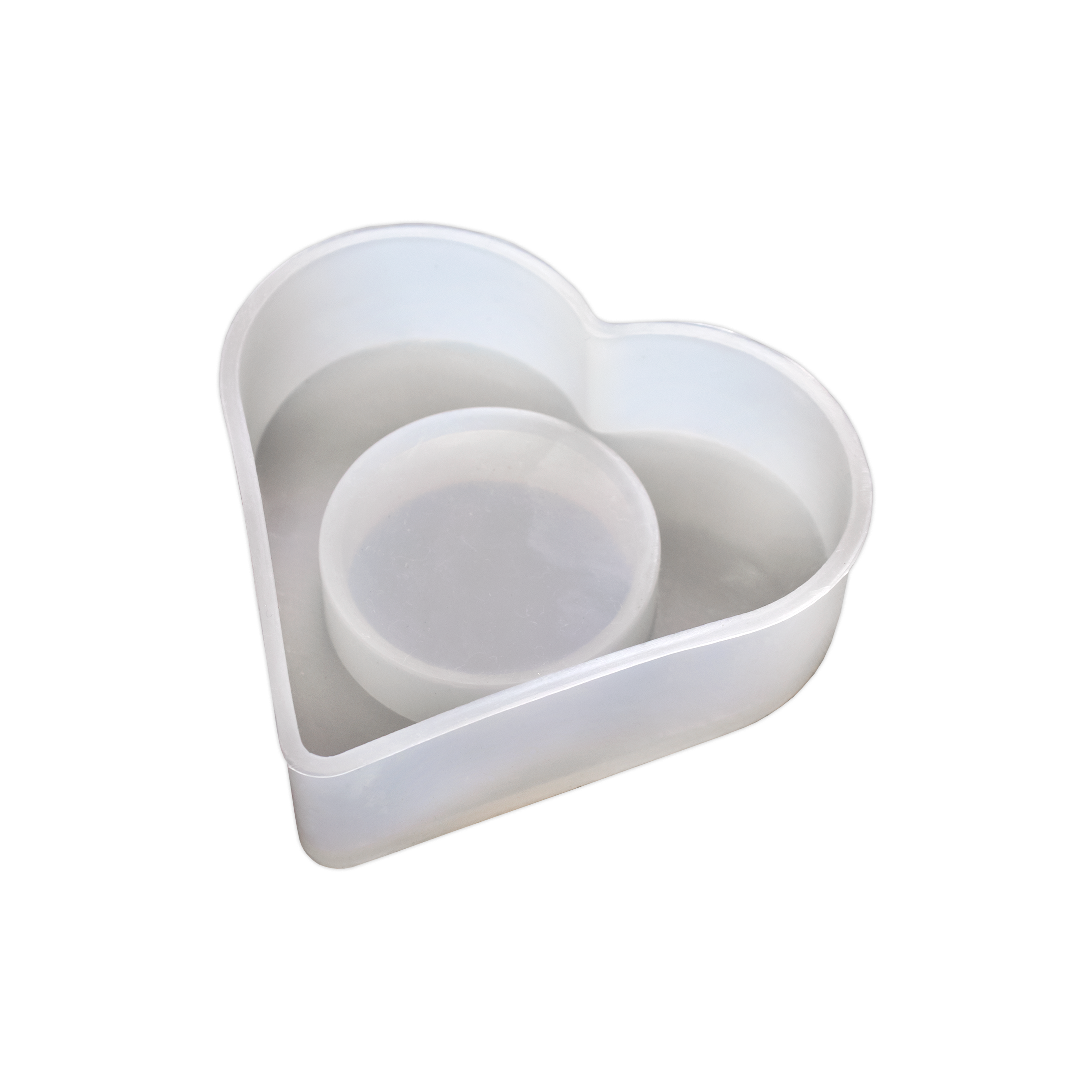 Silicone Mould Heart Tea Light Holder L3 X W3 D-0.75 inch 1pc