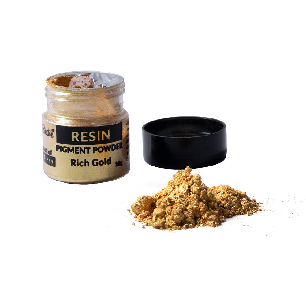 Resin Pigment Powder Rich Gold 10gms Bottle