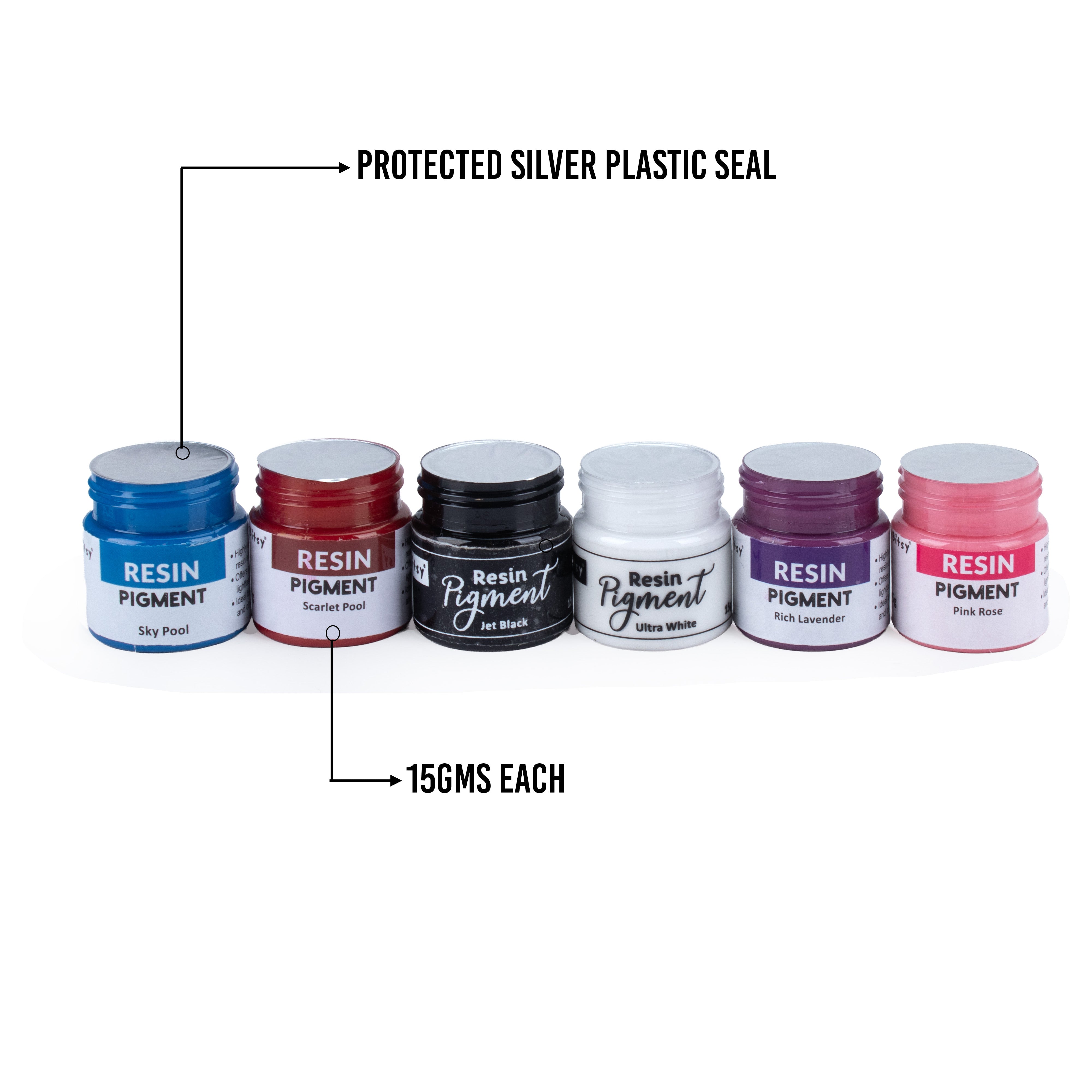 Resin Pigment 6 colours x 15g each