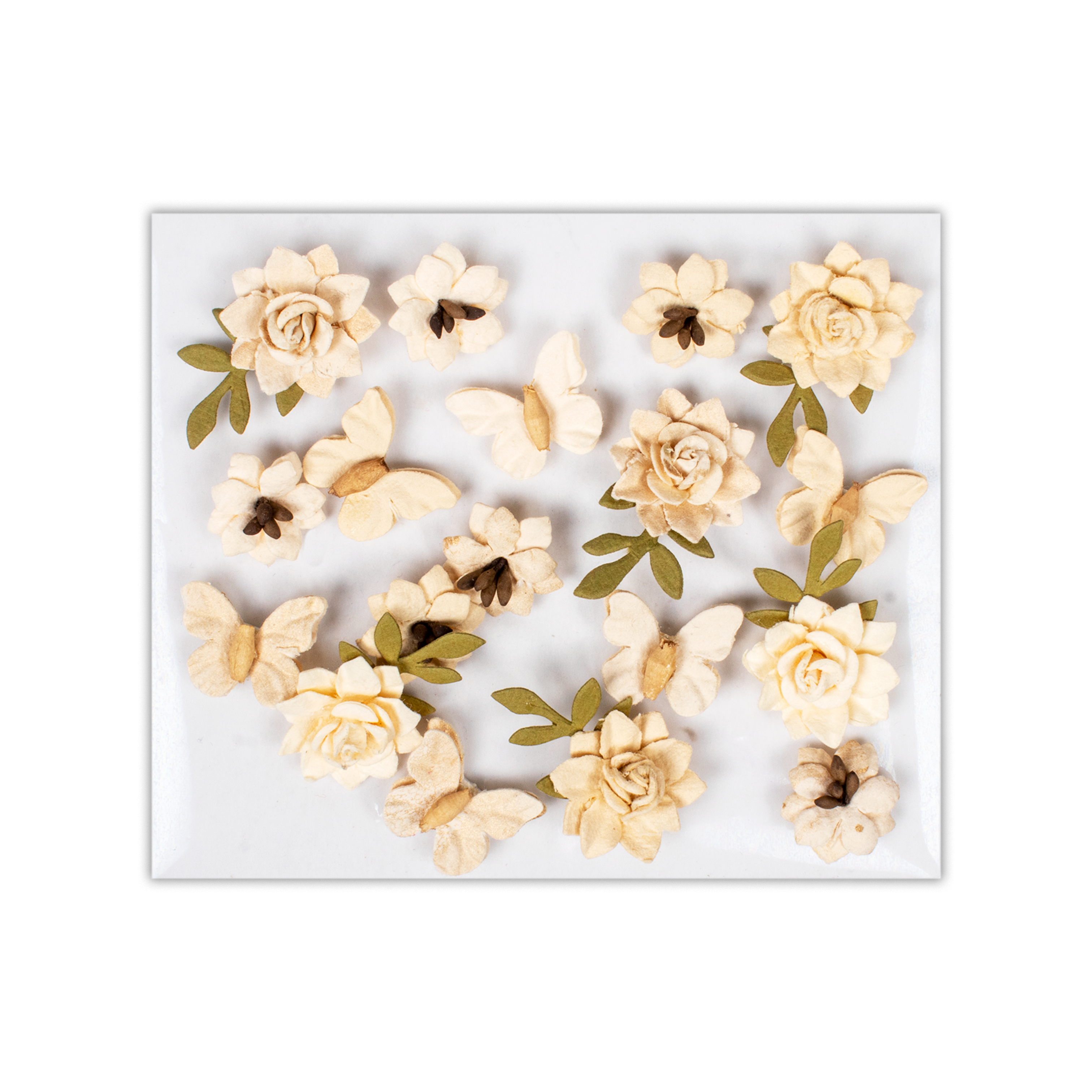 Handmade Flowers Cloria Ivory Pearl 18Pc