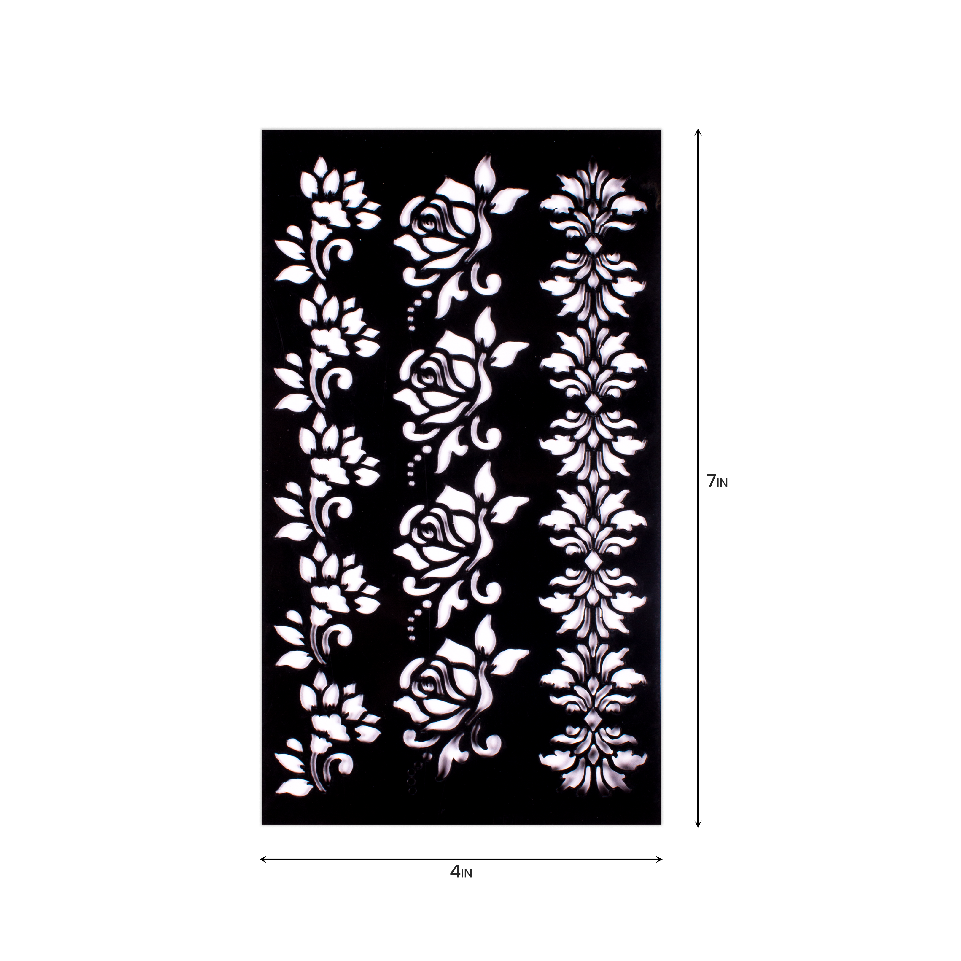 Stencil Border Delight 4in x 7in 1pc