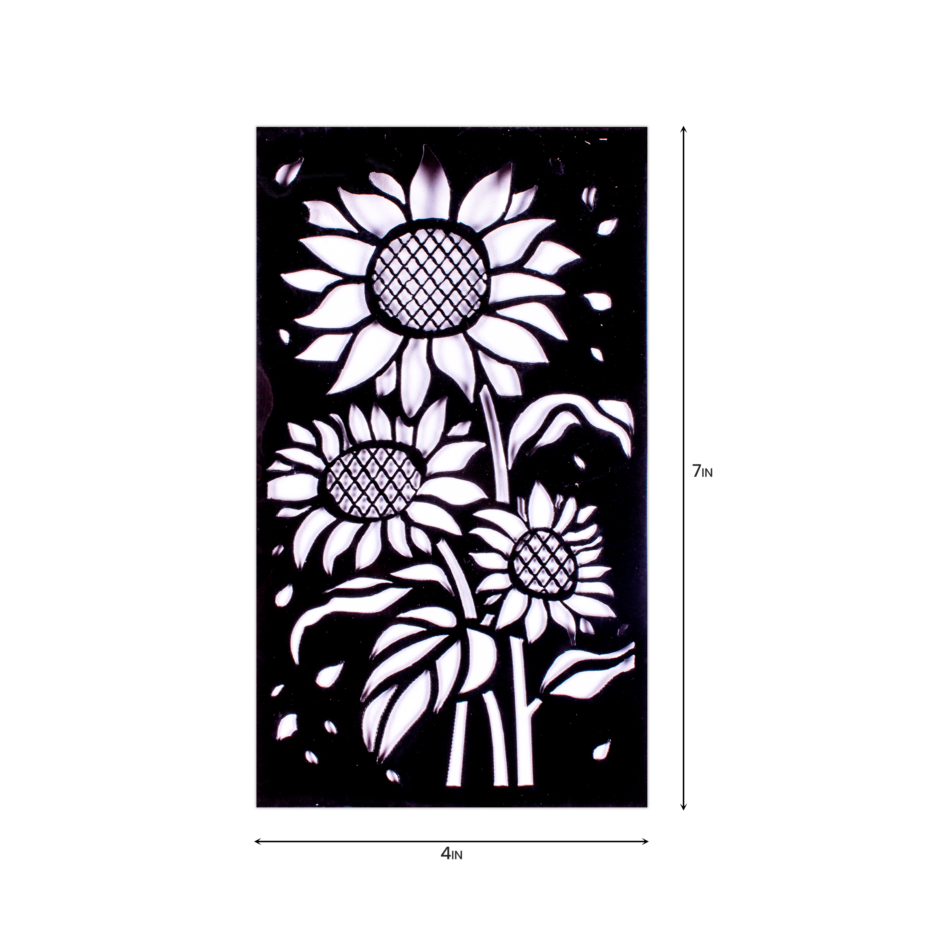 Stencil Sunflower Meadow 4in x 7in 1pc