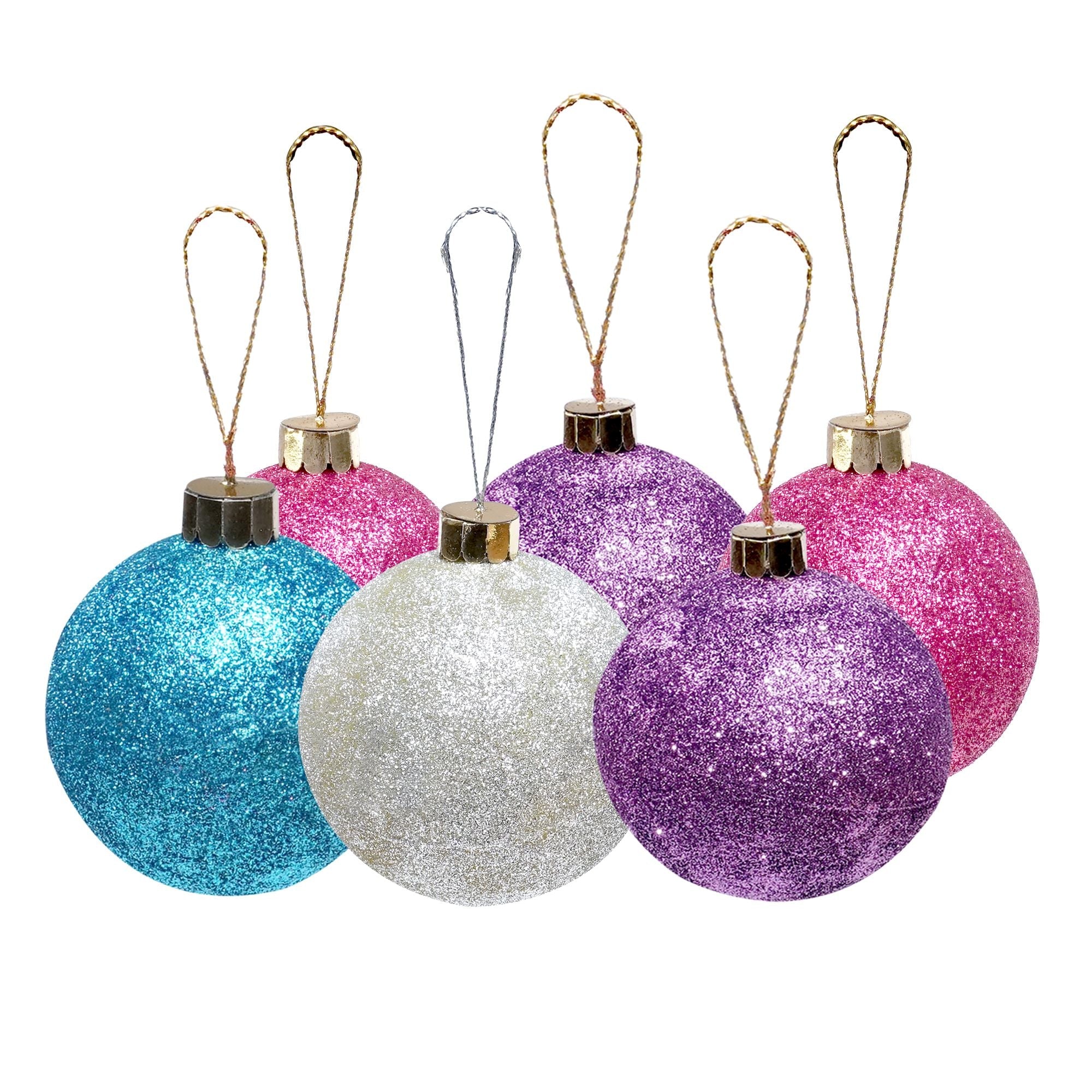 7 Feet - Frosted Christmas Tree with Metal Stand & Pine Cones (210cm) 1pc Box + (Ornaments Combo)