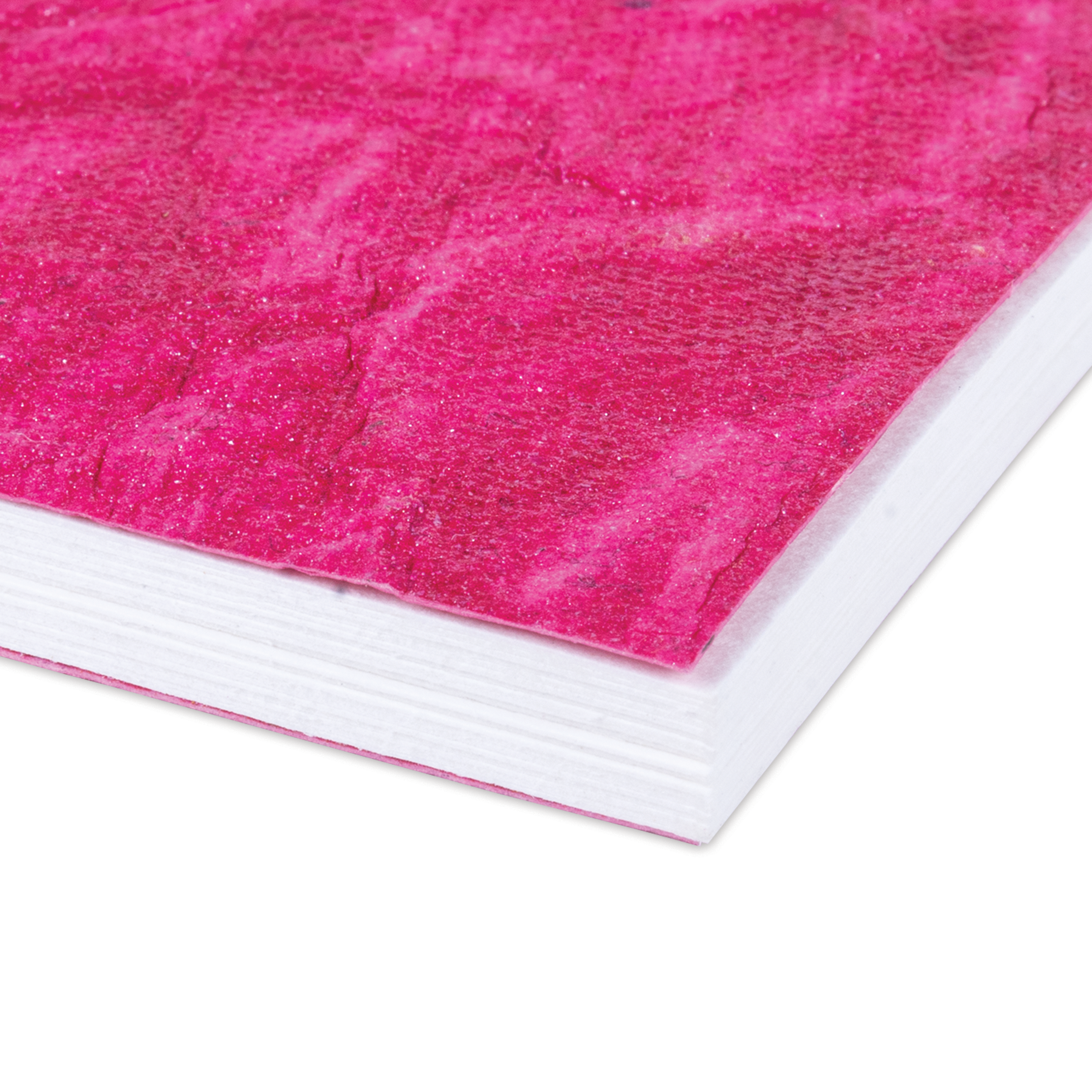 Simply Chic Spiral Bound Sketchbook with Leather Paper Cover | Fuchsia Pink | A6- 115gsm - 40Pages - 1Book
