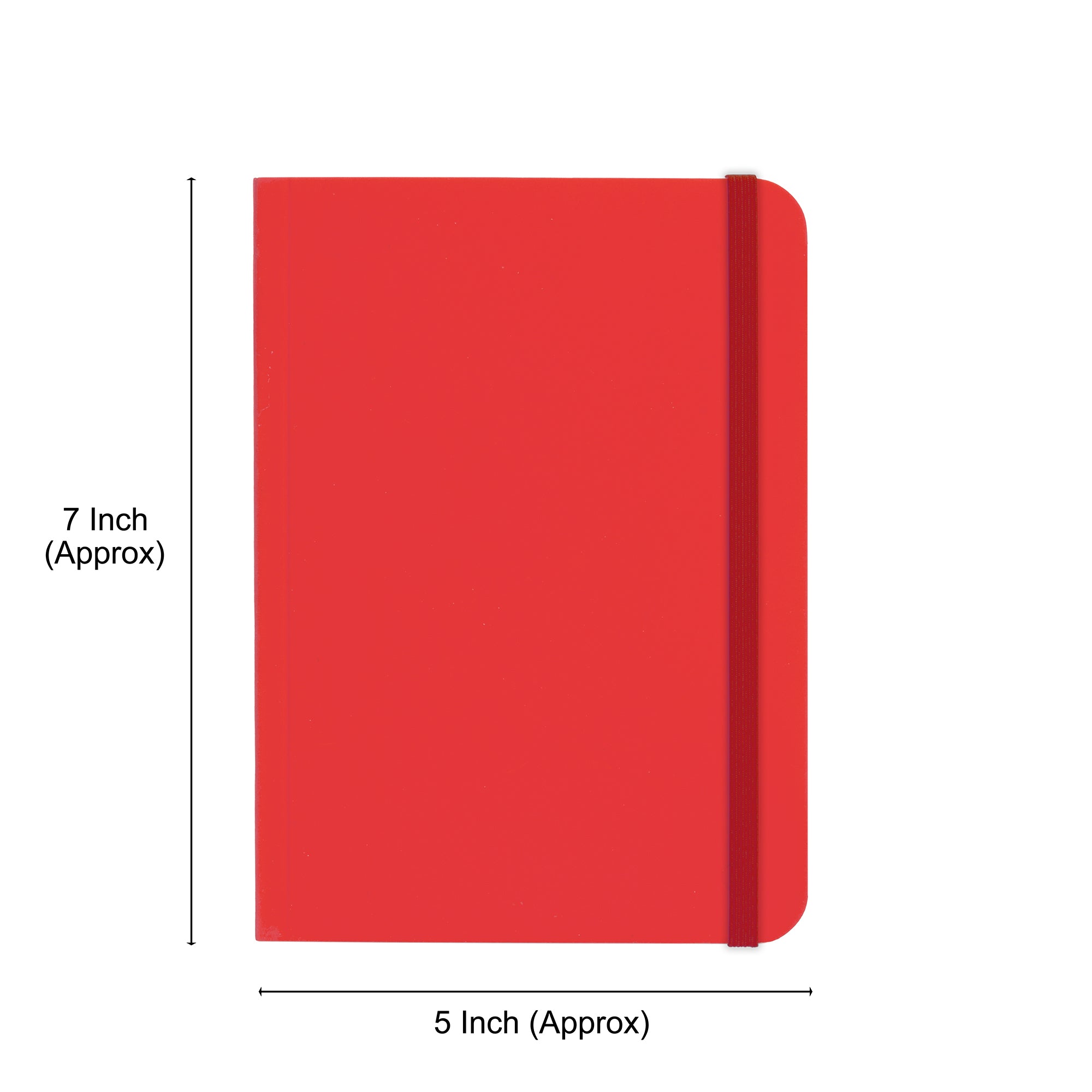 Velvet Series Journal Ruled Pages with Elastic Band Closure Red 70gsm 70 Sheets