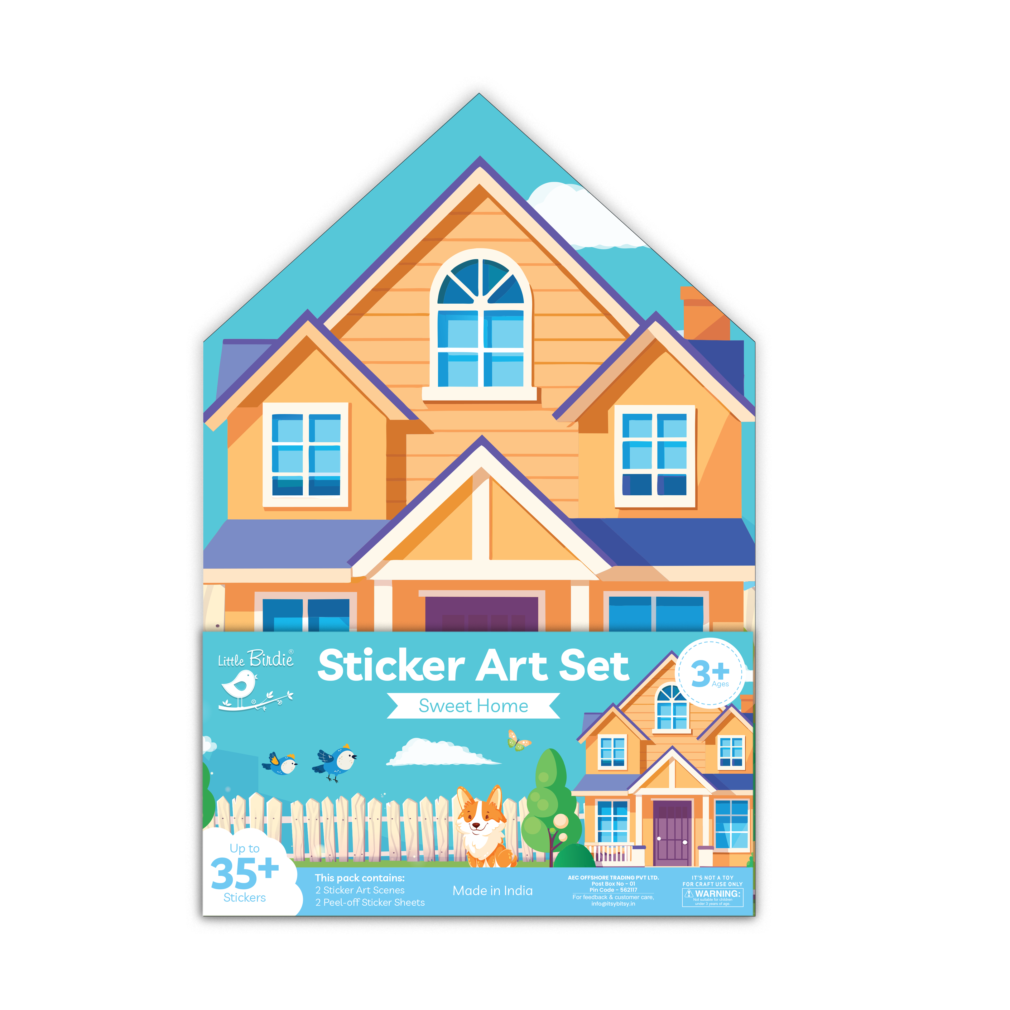 Sticker art set Home Approx 11.5 x 7.75inch 2Sheets