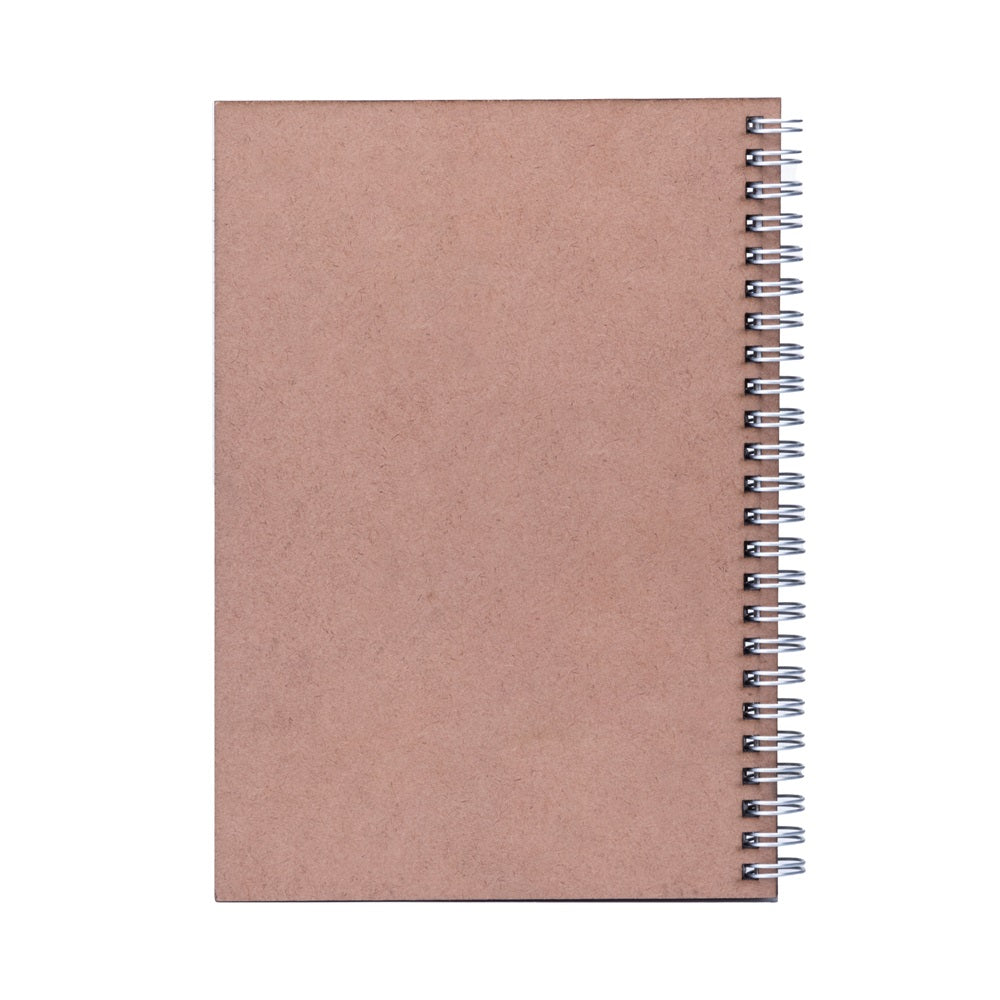 Wire-O Notebook with Pre-marked MDF Cover Happiness Blooms 115gsm Artist Paper 80 pages 1Book