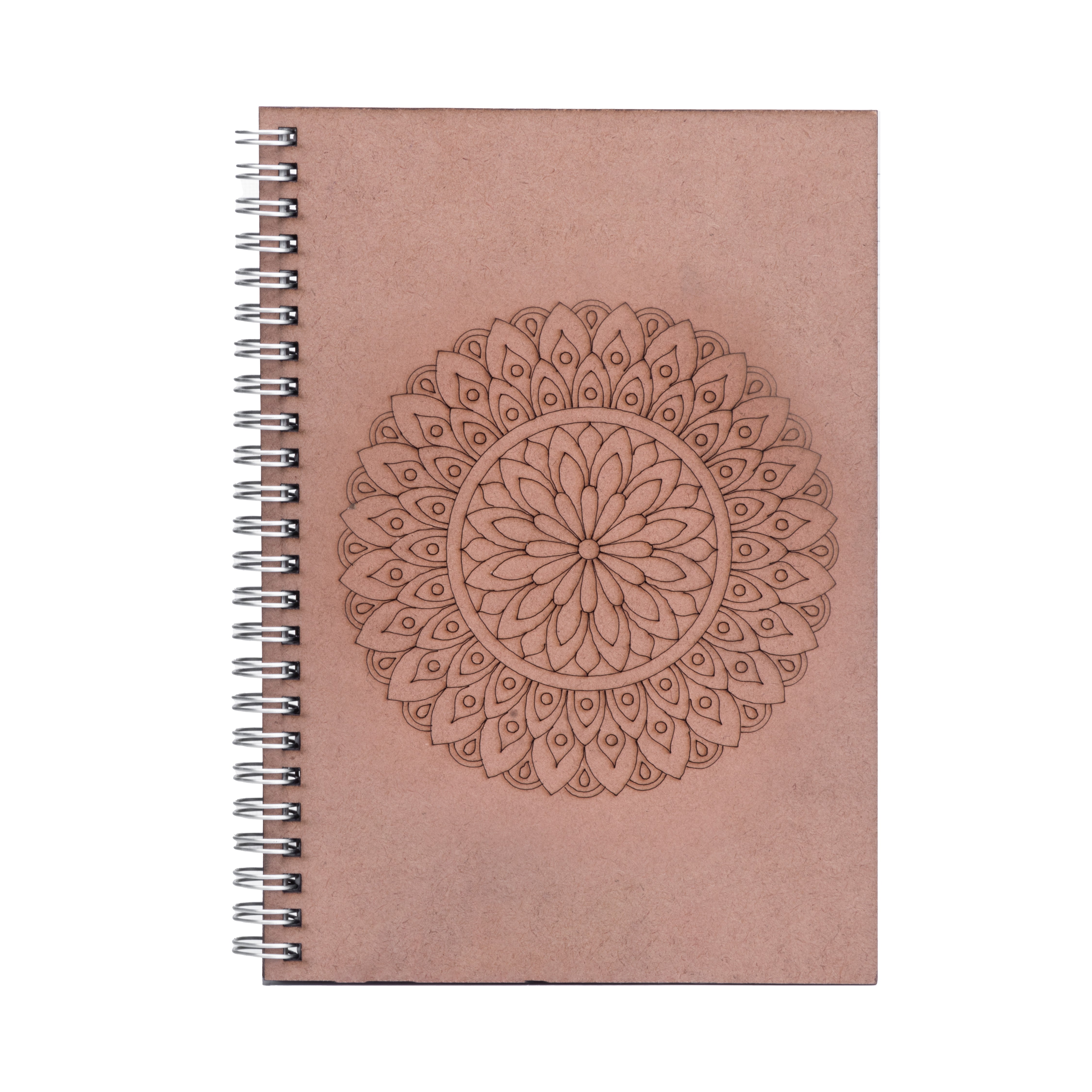 Wire-O Notebook with Pre-marked MDF Cover Floral Mandala 115gsm Artist ...