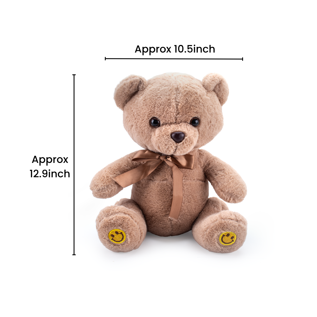 Soft Toy Teddy Bear Assorted Colours 12.9inch 1pc
