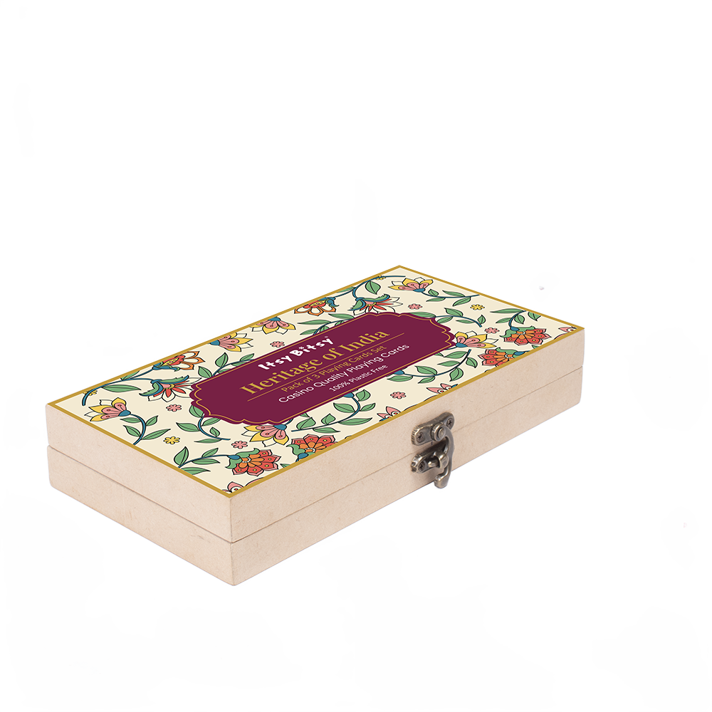 Heritage of India Playing Cards Pack of 3 Timeless Artistry Box