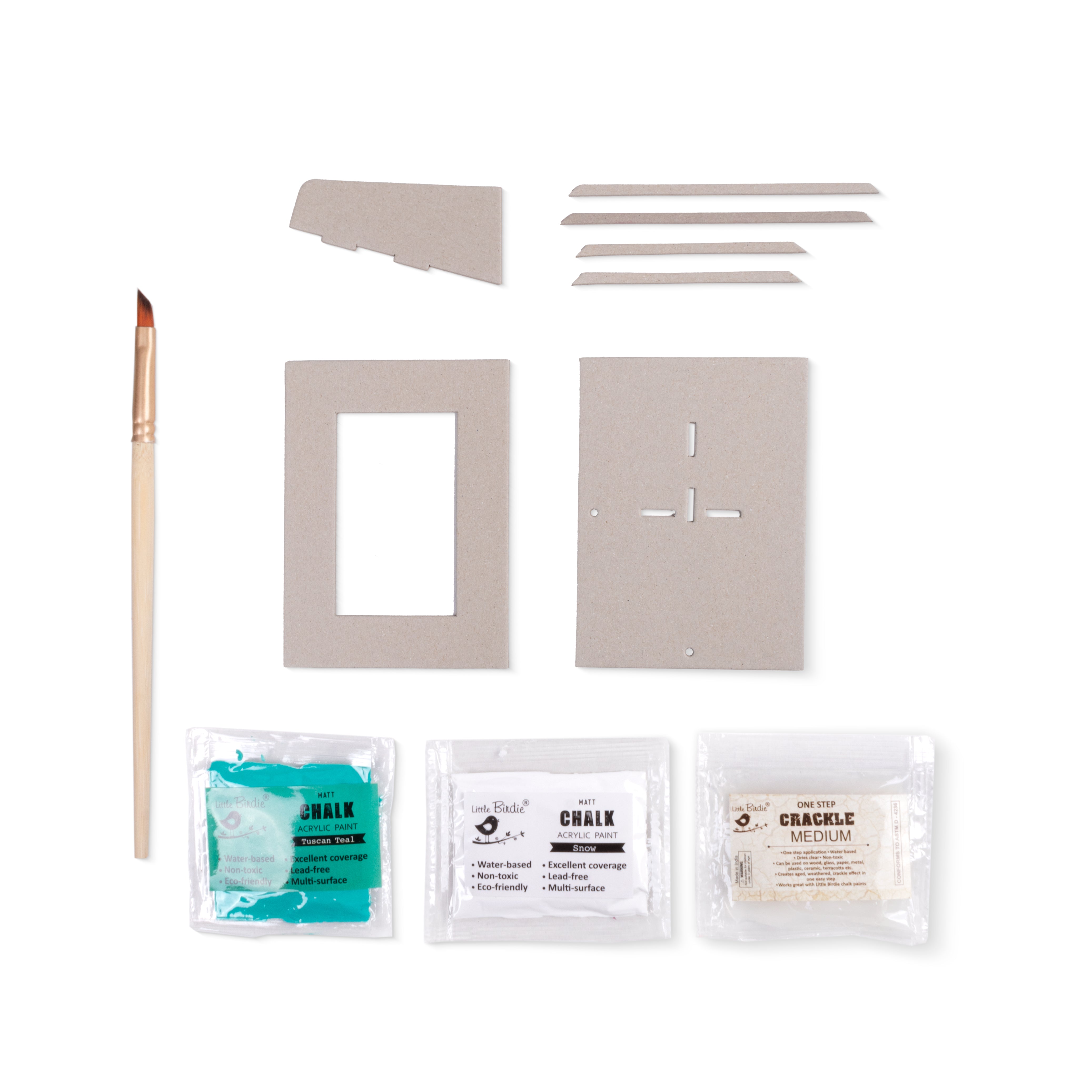 Diy Crackled Photo Frame Kit 1pc Box