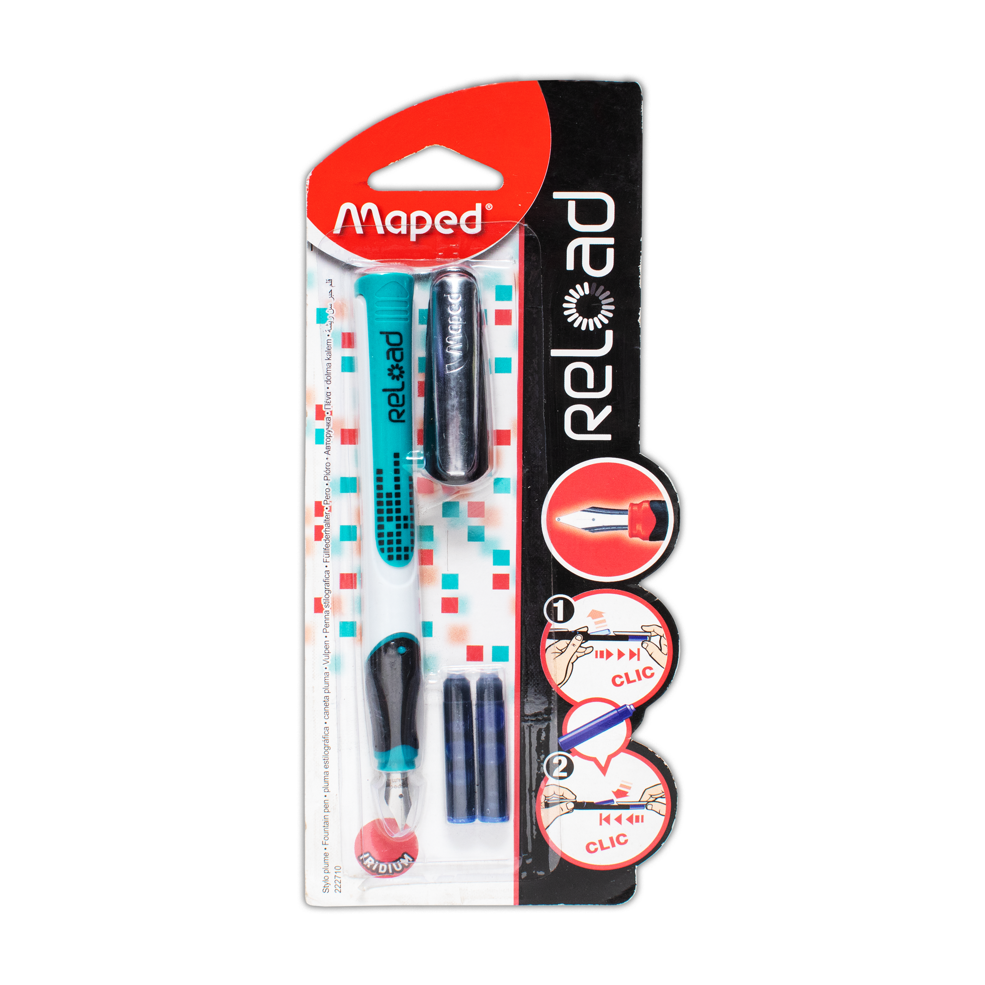 Maped Fountain Pen Reload with 3 Cartridge
