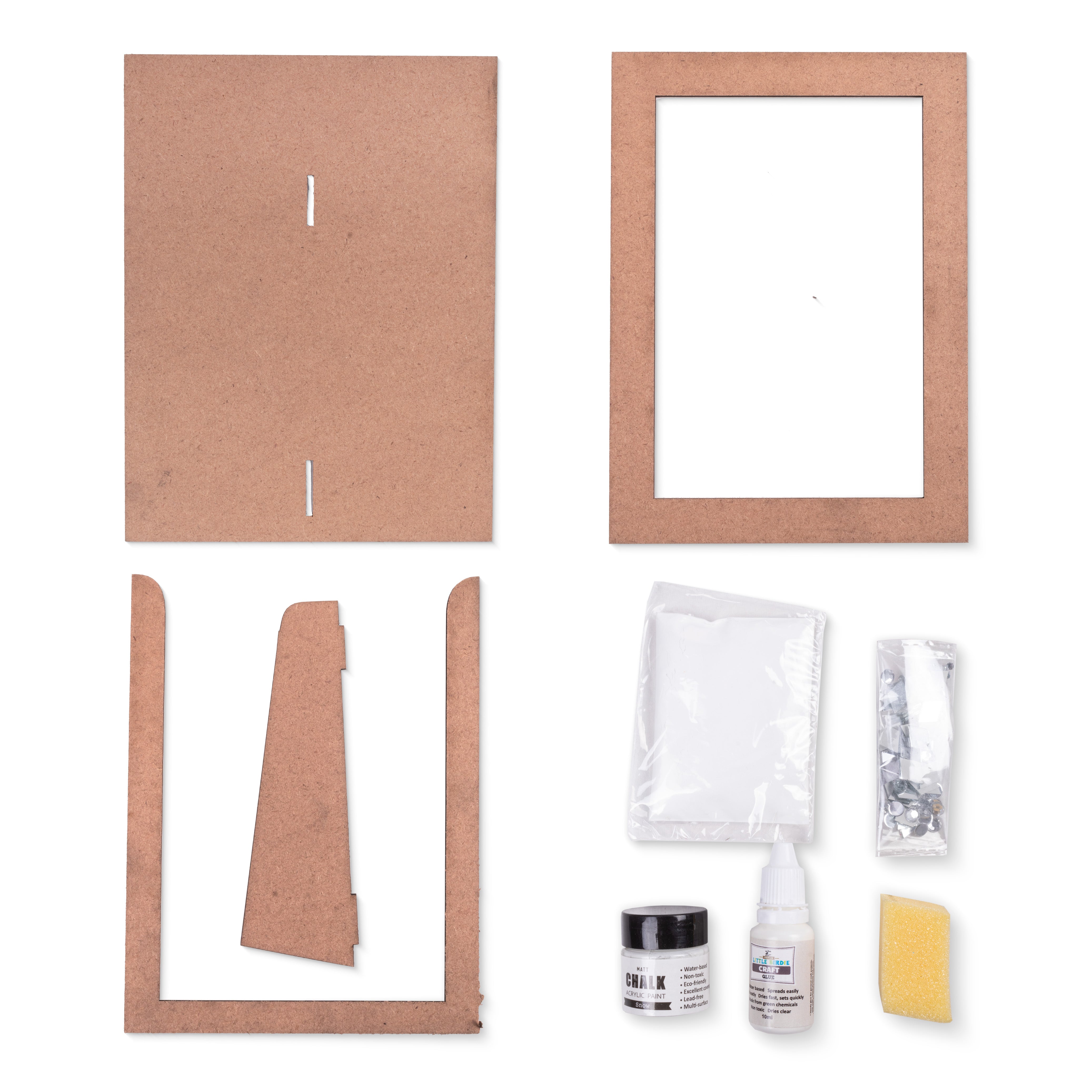 Diy Mirror Mosaic Photo Frame Kit 1pc Box