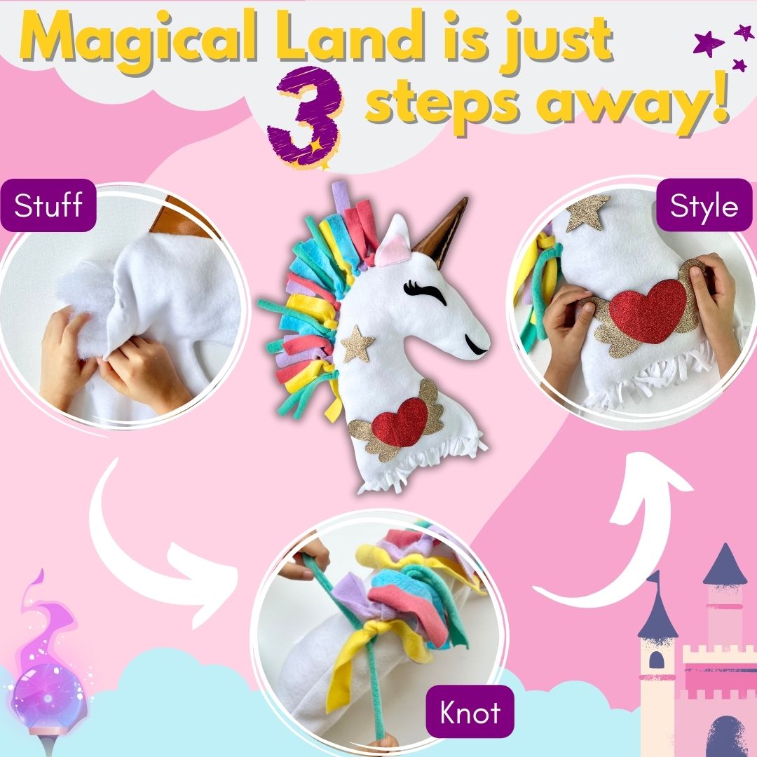 Make Your Unicorn Pillow L29 x W24 X H7 1 Box