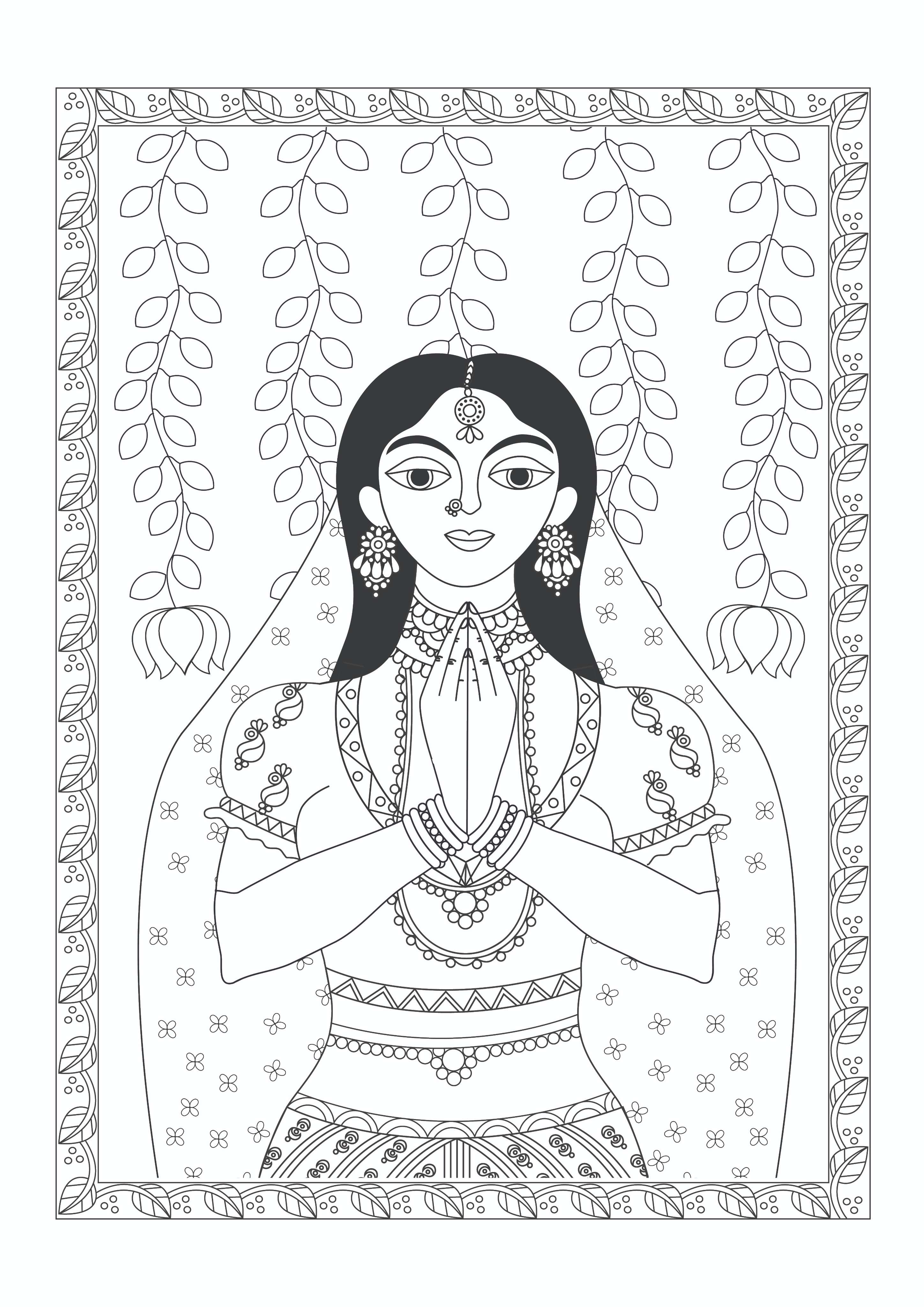 Arts of India Colouring Book