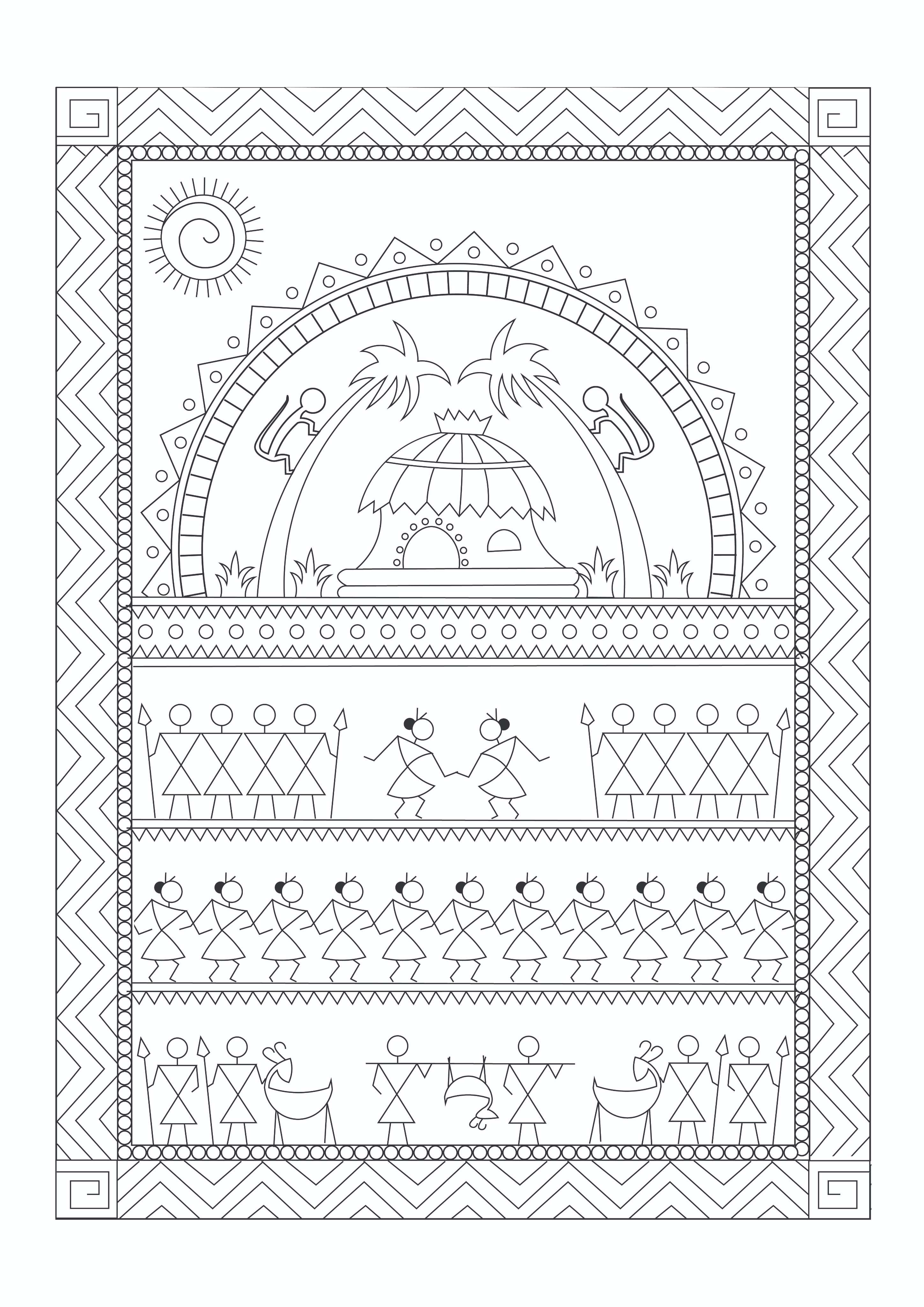 Arts of India Colouring Book