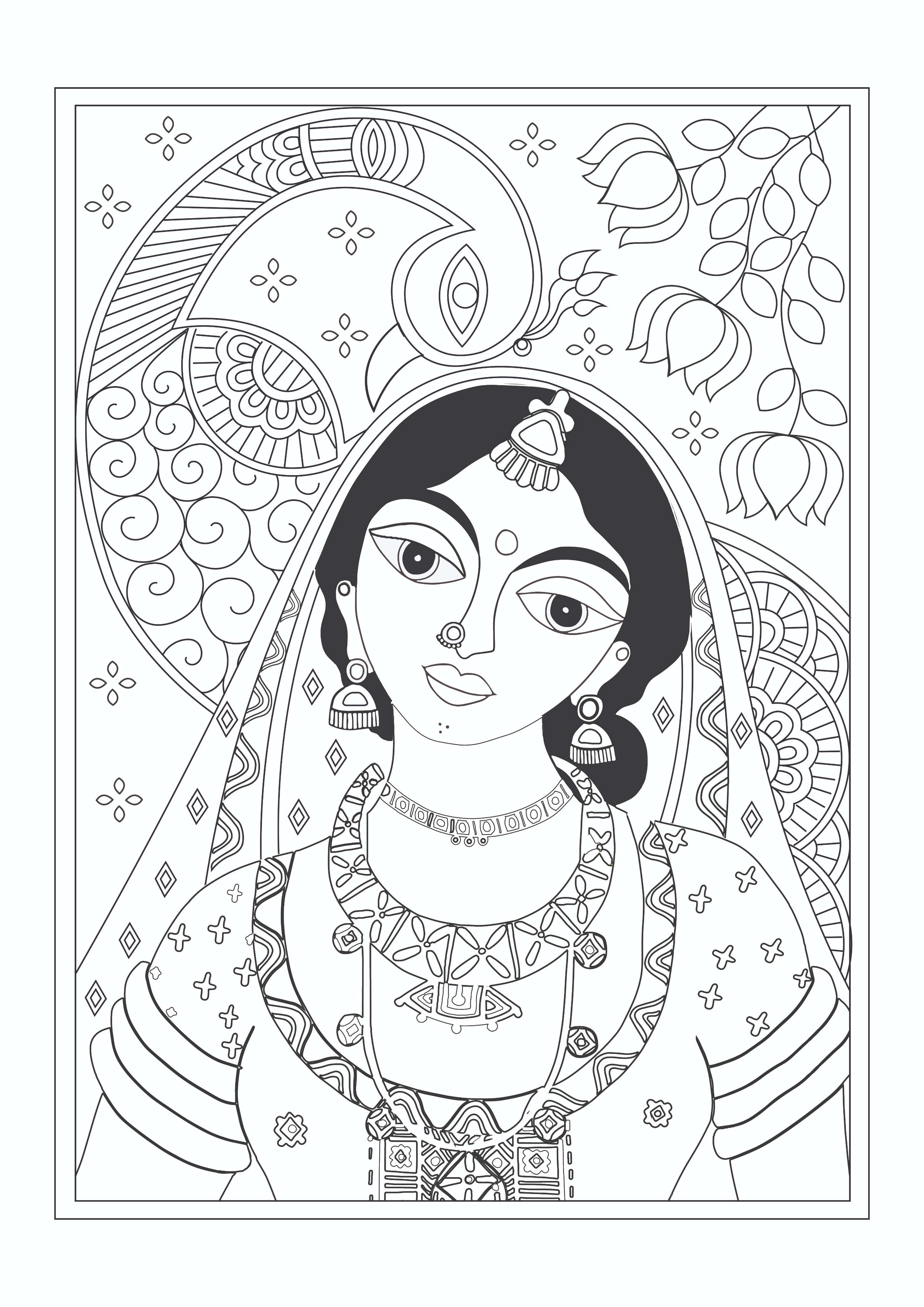 Arts of India Colouring Book